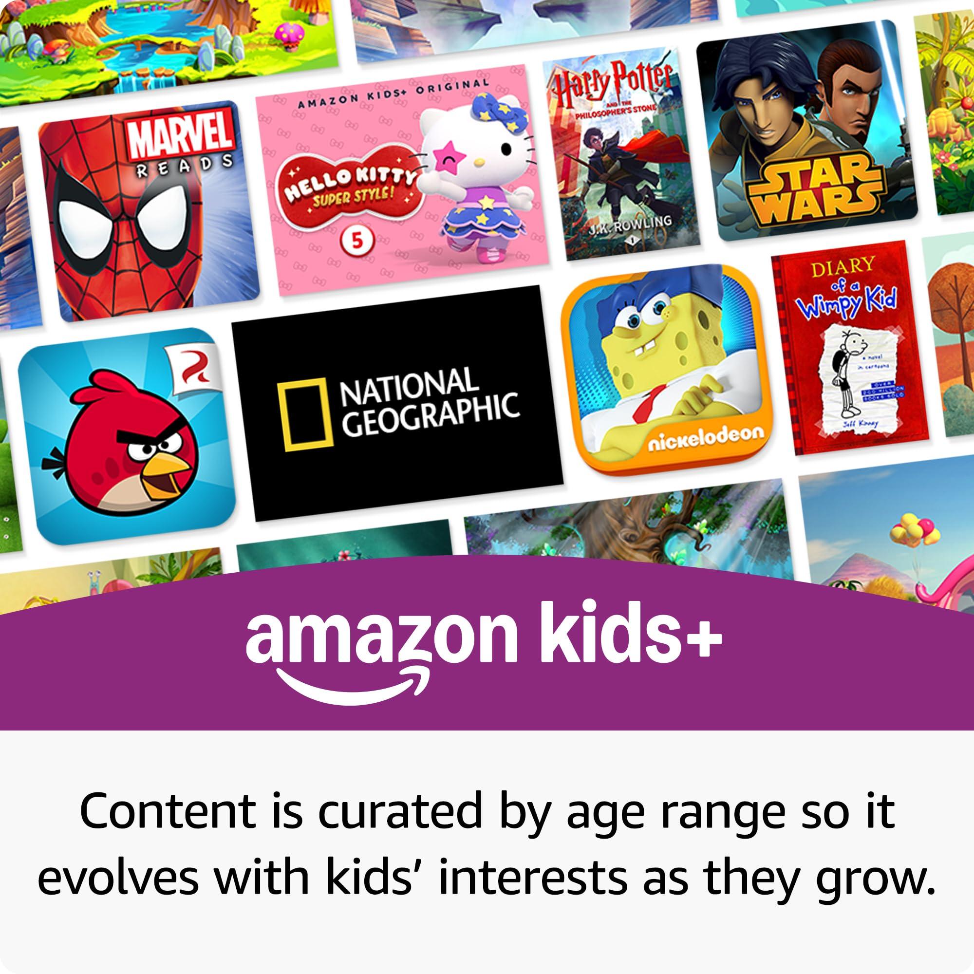 Amazon Fire HD 8 Kids Pro tablet (newest model), ages 6-12. Bright 8" HD screen, includes ad-free content, parental controls, 13-hr battery, slim case for older kids, 32GB, Hello Teal - Image 2