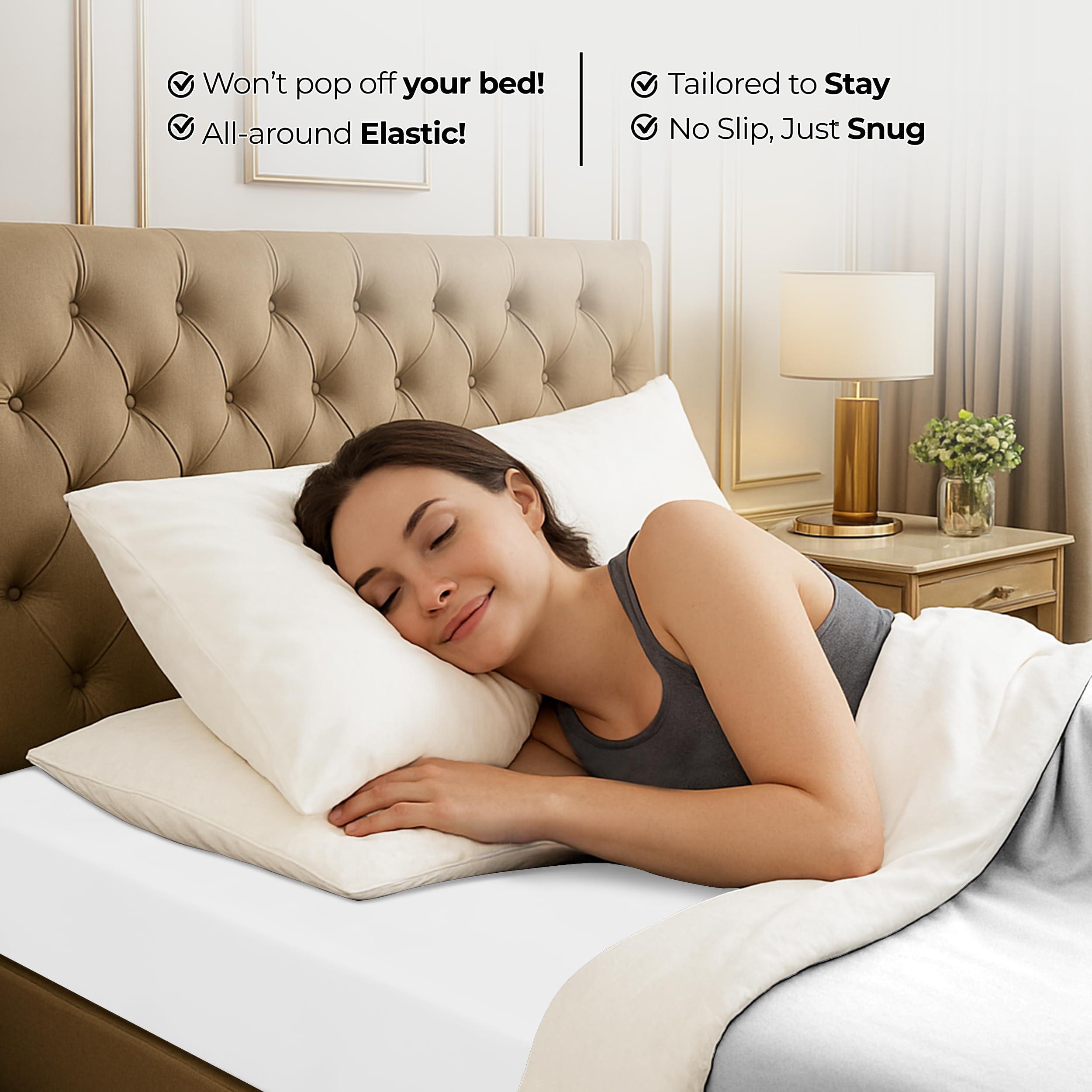 Utopia Bedding Queen Fitted Sheet - Bottom Sheet - Deep Pocket - Soft Microfiber - Shrinkage and Fade Resistant - Easy Care -1 Fitted Sheet Only (White) - Image 9