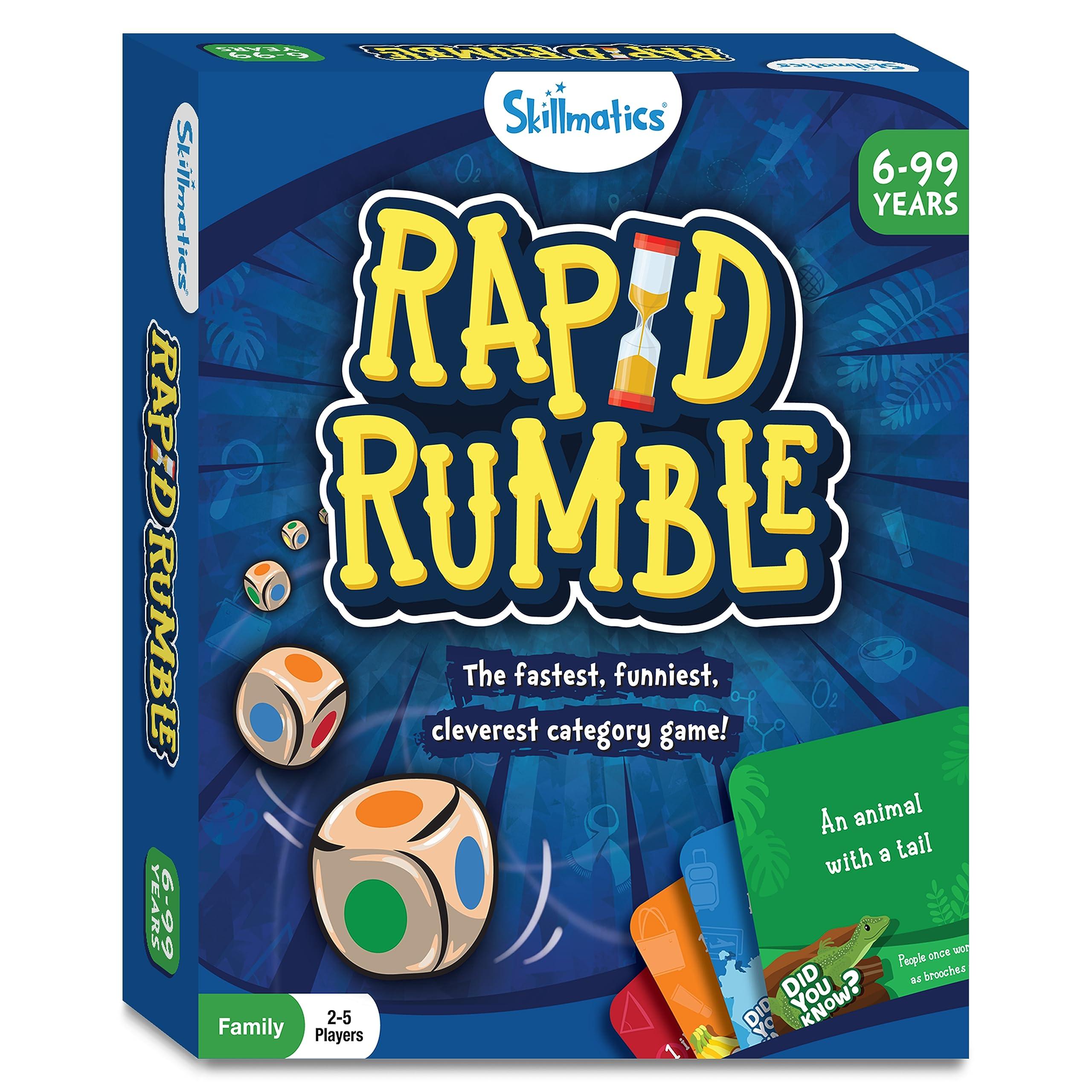 Skillmatics Rapid Rumble - Fast-Paced Board Game for Kids, Teens & Adults, Fun for Family Game Night & Educational Toy, Quick-Thinking Card Game, Gift for Ages 6, 7, 8, 9 & Up - Image 8