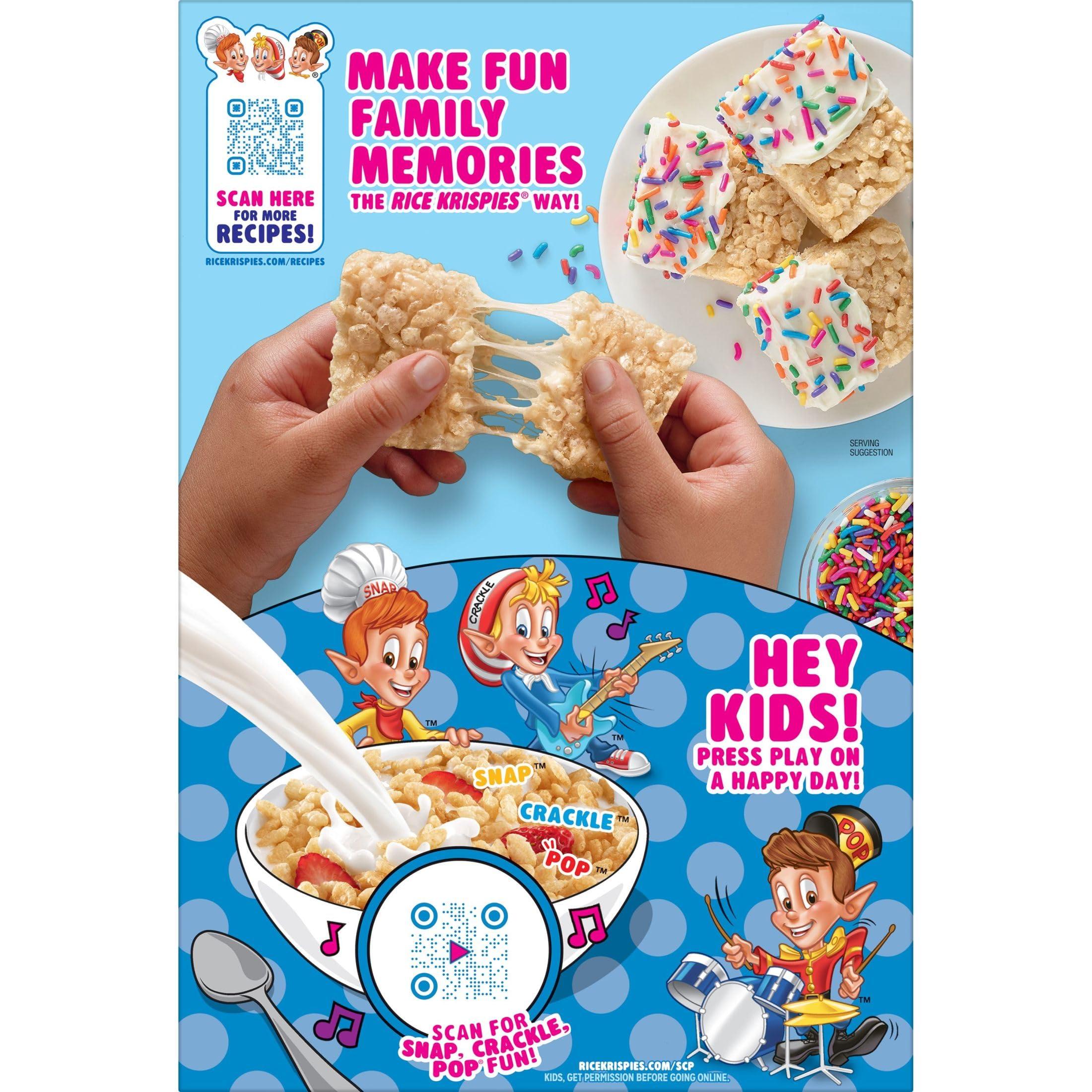 Rice Krispies Kellogg's Frosted Krispies Breakfast Cereal,Kids Snacks,Baking Marshmallow Treats,Original,13oz Box (1 Box) - Image 8