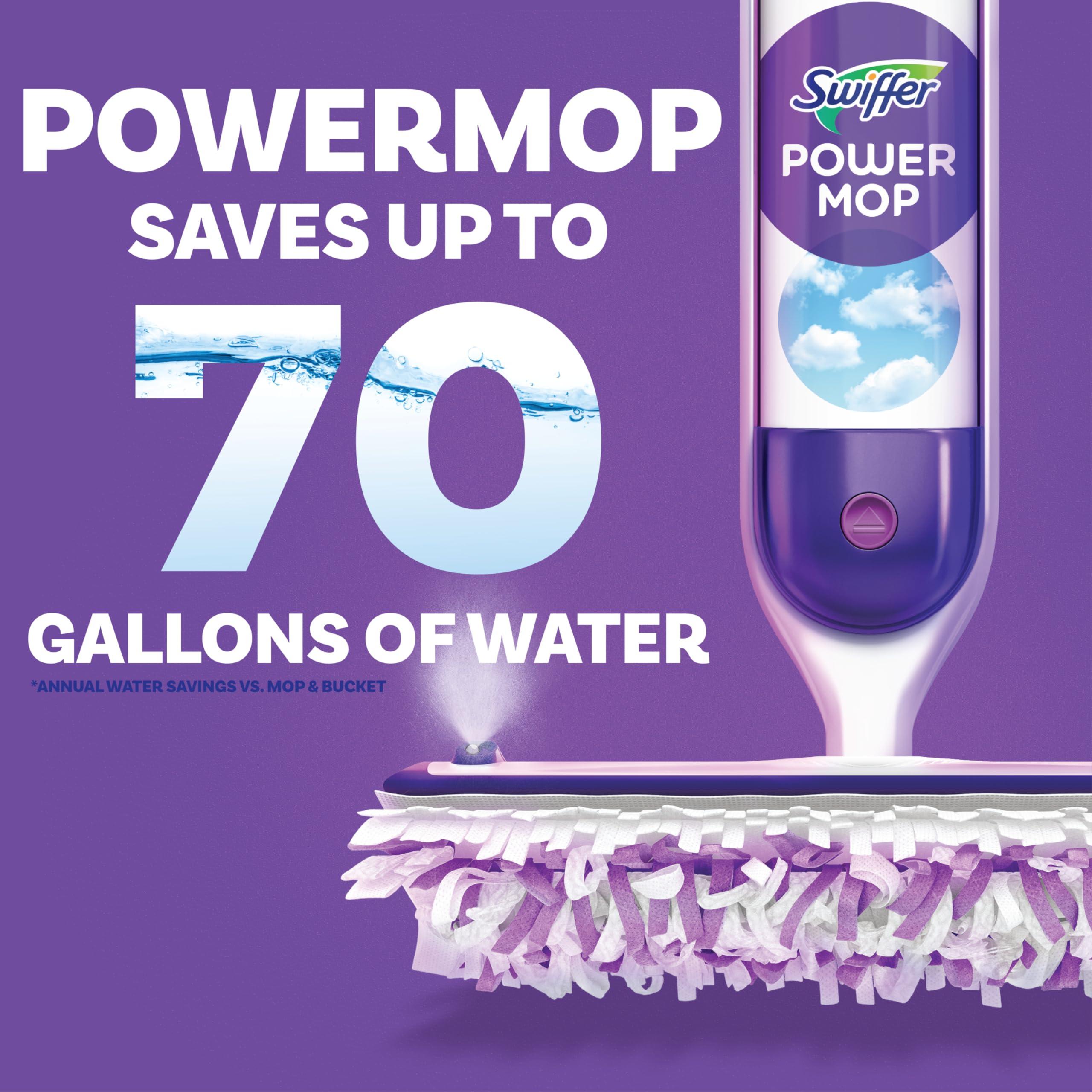 Swiffer PowerMop Floor Cleaning Solution with Unstopables Fresh Scent, PowerMop Refills, Floor Cleaner for Mopping, 25.3 fl oz, 2 Pack - Image 8