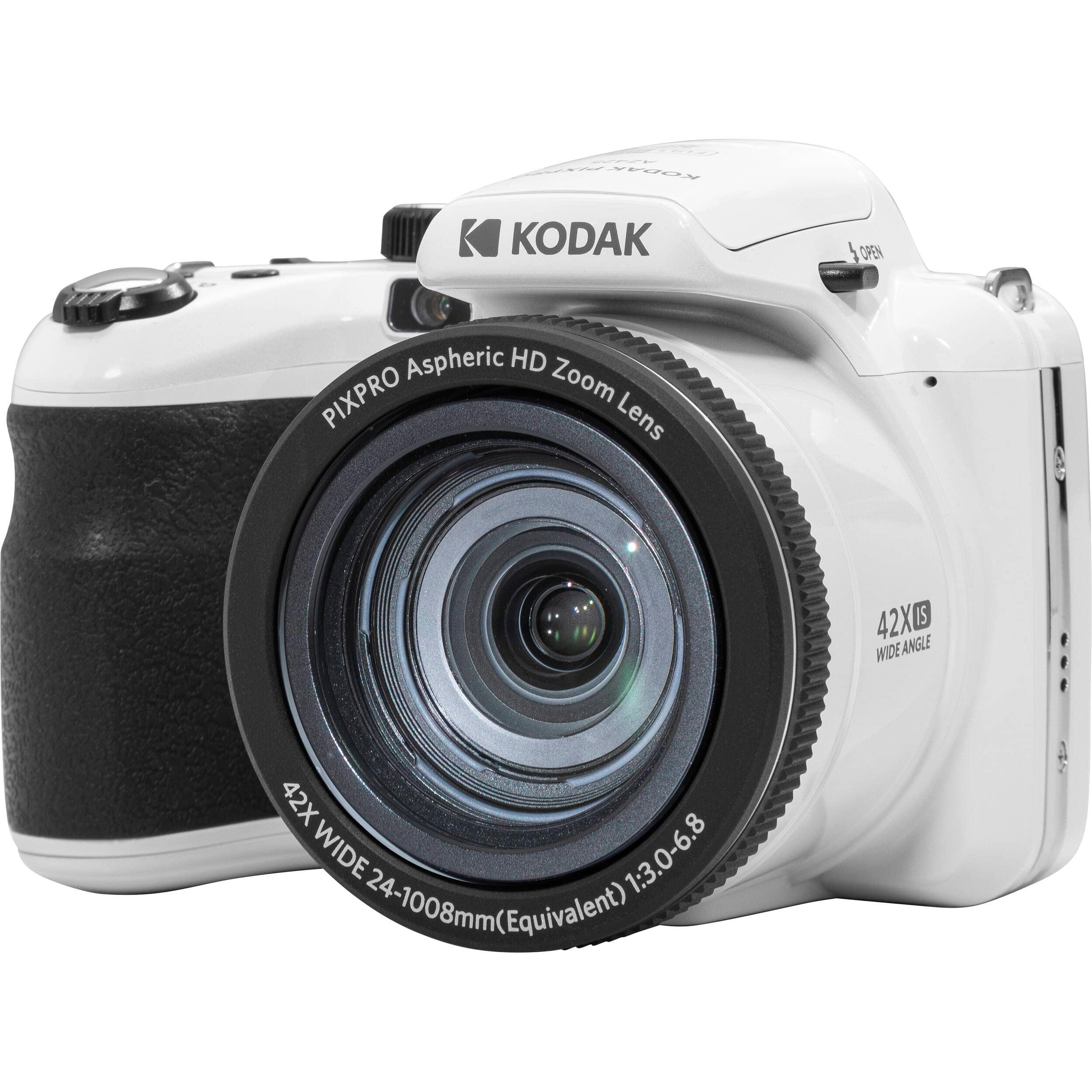 Kodak PIXPRO AZ425 Digital Camera + 64GB Memory Card + Camera Case (Black) + USB Card Reader + Table Tripod + Accessories (White) - Image 2