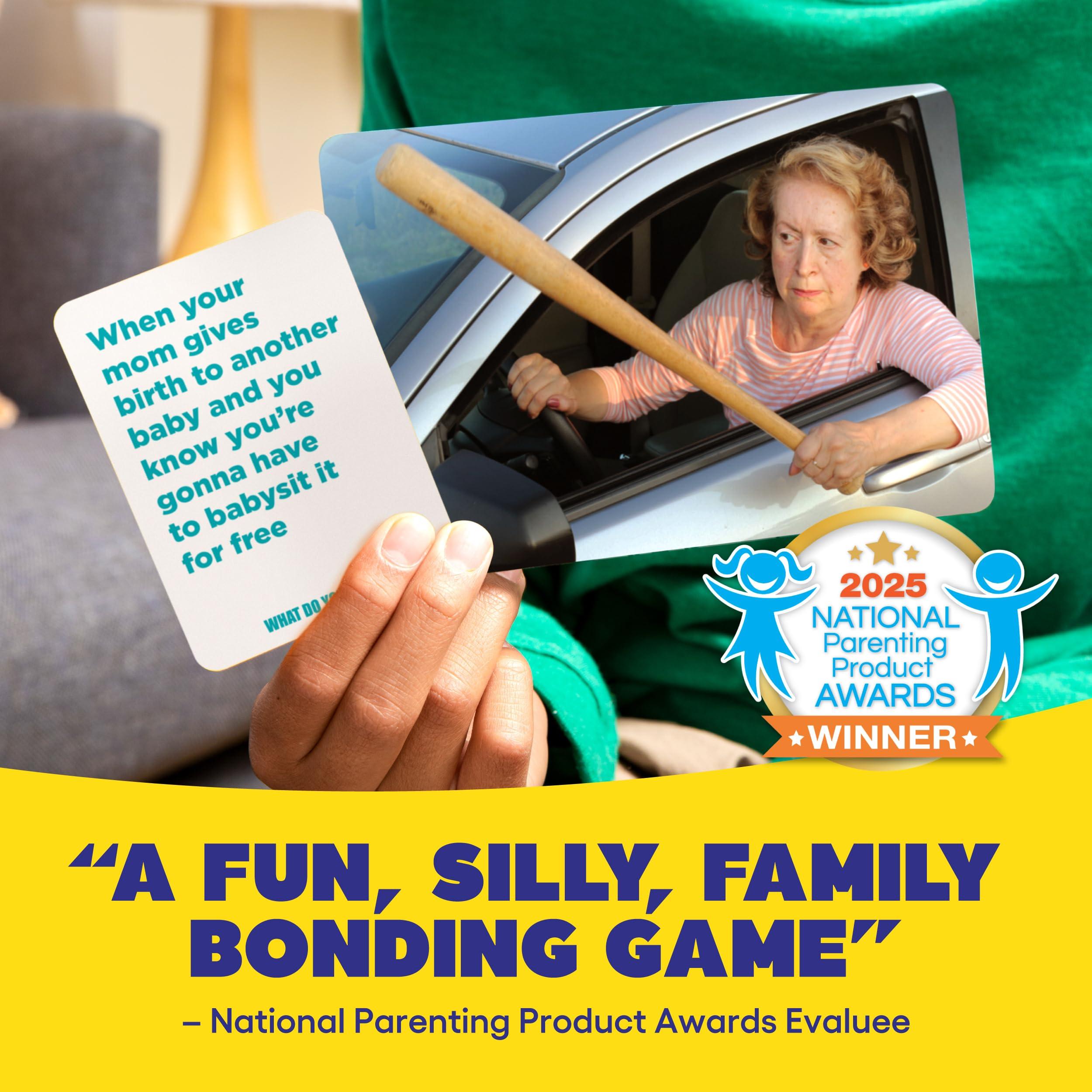 WHAT DO YOU MEME? Family Edition by Relatable, Now with Refreshed Content - Kids Games 8+, Family Games for Kids and Adults, The TikTok Viral Sensation, Includes 300 Caption Cards, 108 Photo Cards - Image 2