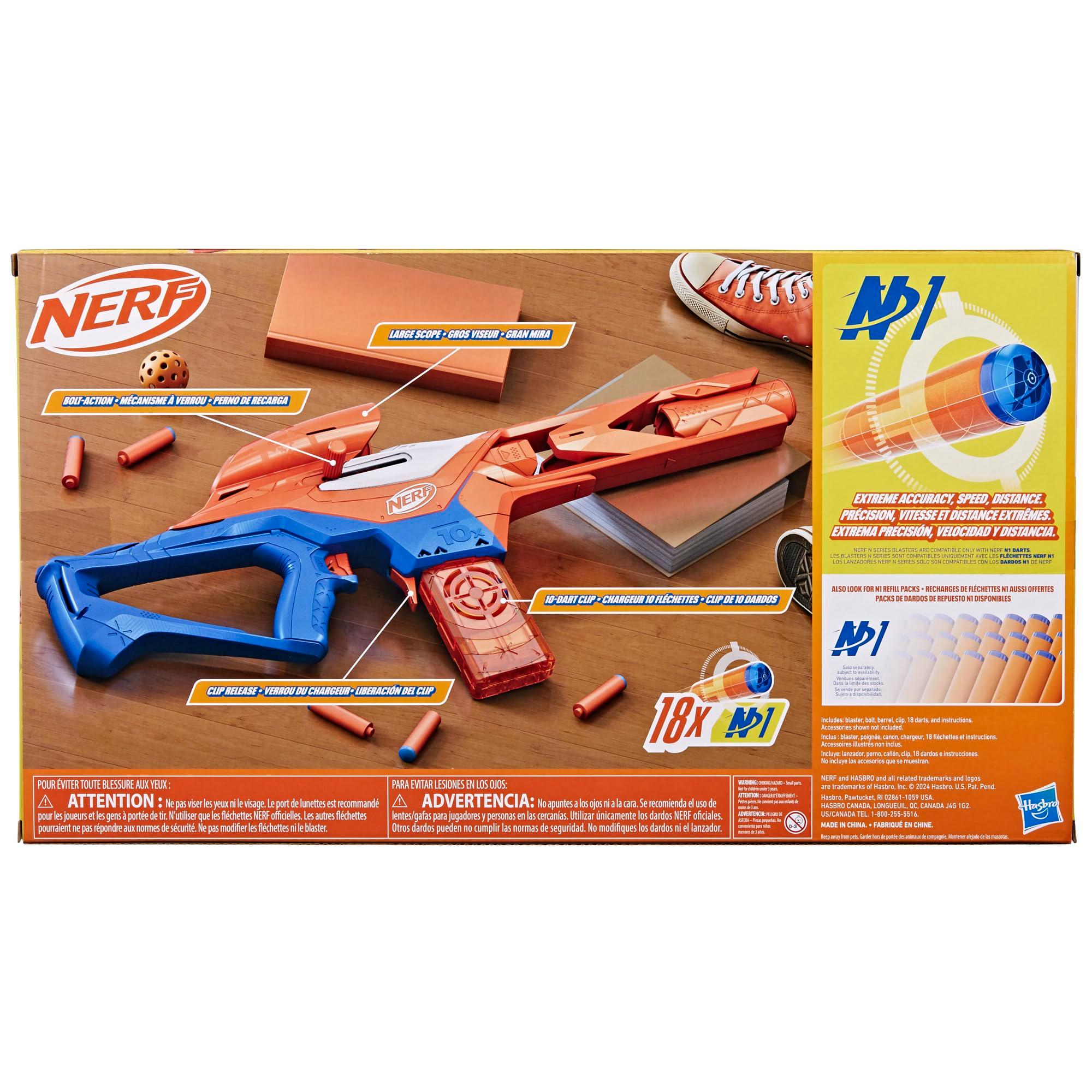 Nerf N Series Pinpoint Dart Blaster, 18 N1 Darts Compatible Only N Series Blasters, 10-Dart Clip, Blaster Gifts for Kids - Image 15
