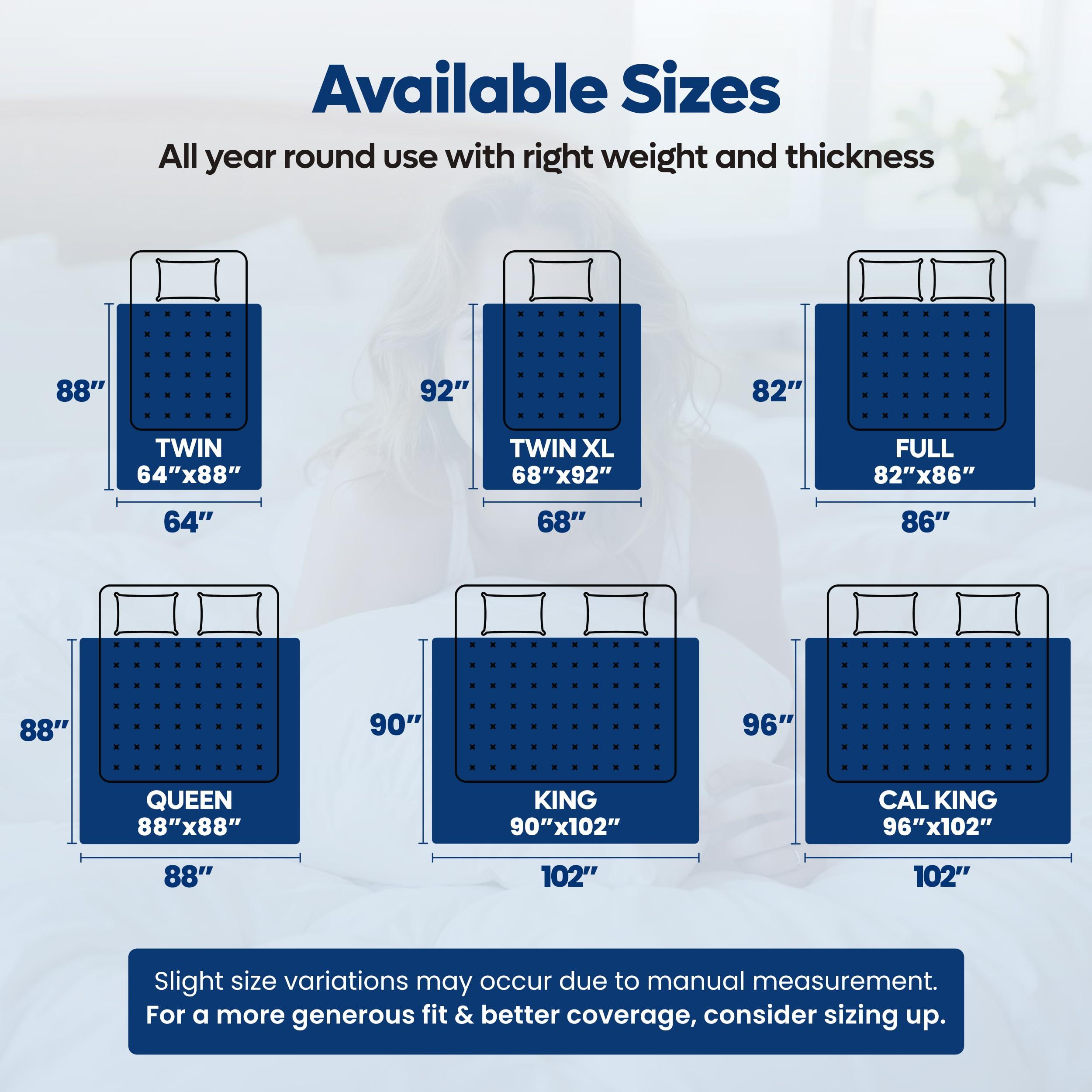 Utopia Bedding Queen Comforter Duvet Insert, Quilted Comforter with Corner Tabs, Box Stitched Down Alternative Comforters Queen Size 88 x 88 Inches (White) - Image 3