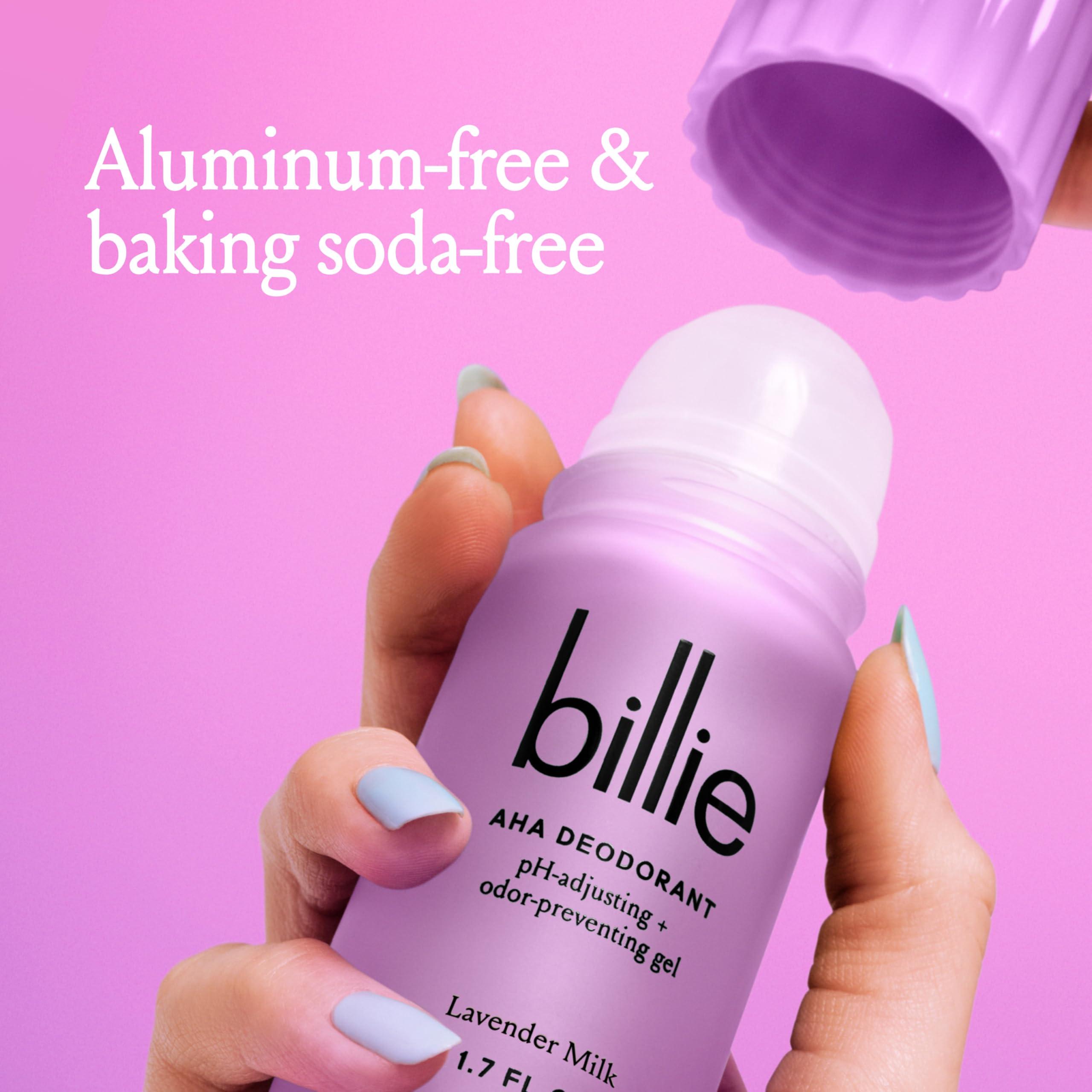 Billie AHA Deodorant 24-hour Odor-Preventing Gel, Aluminum-Free, Lavender Milk, 1.7oz - Image 3