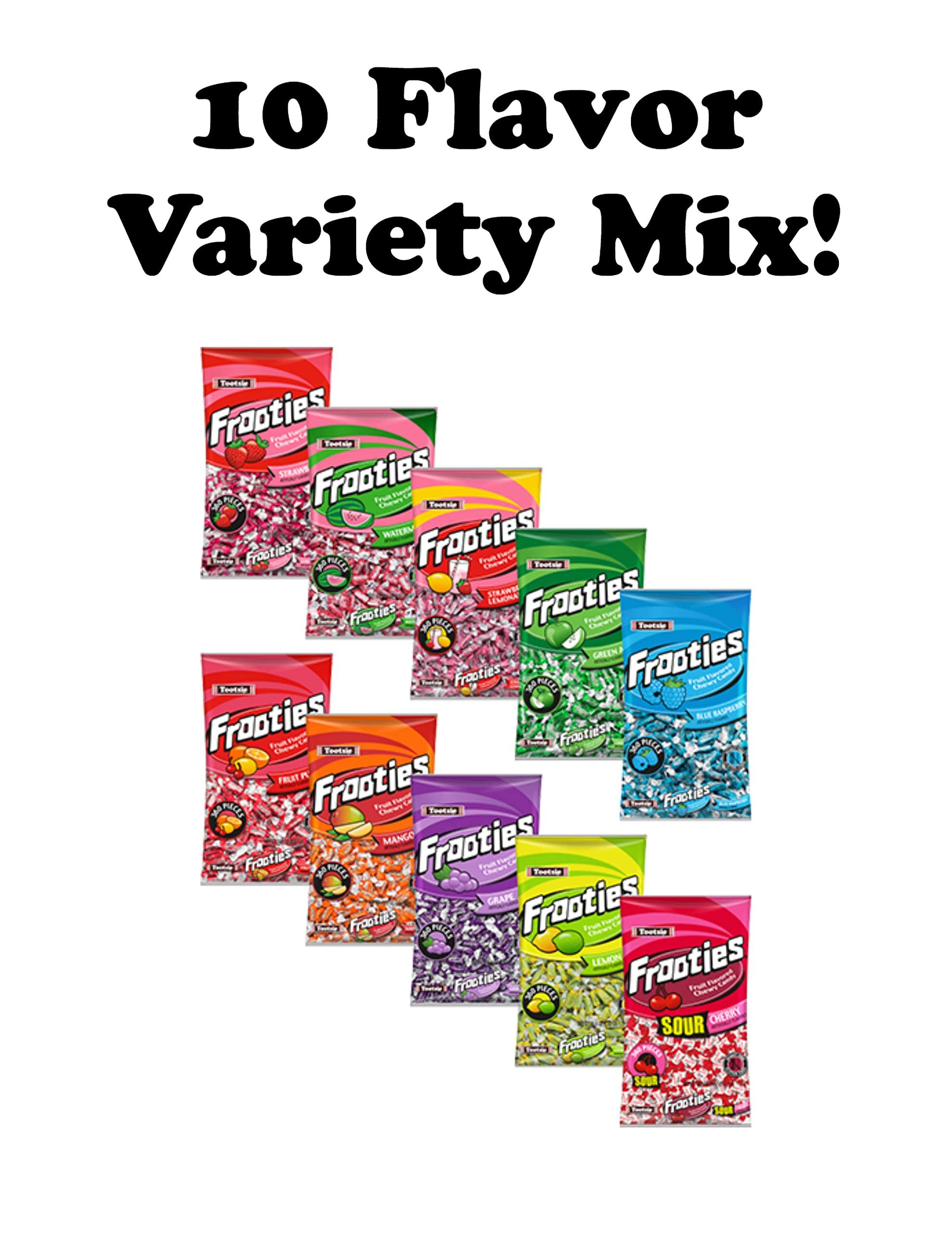 Fruities 10 Flavors - 2 LB Bulk Candy - Assorted Flavor - Fruit Chews - Gluten Free - Ultimate Variety - Taffies - Individually Wrapped Candy - Queen Jax - Image 6