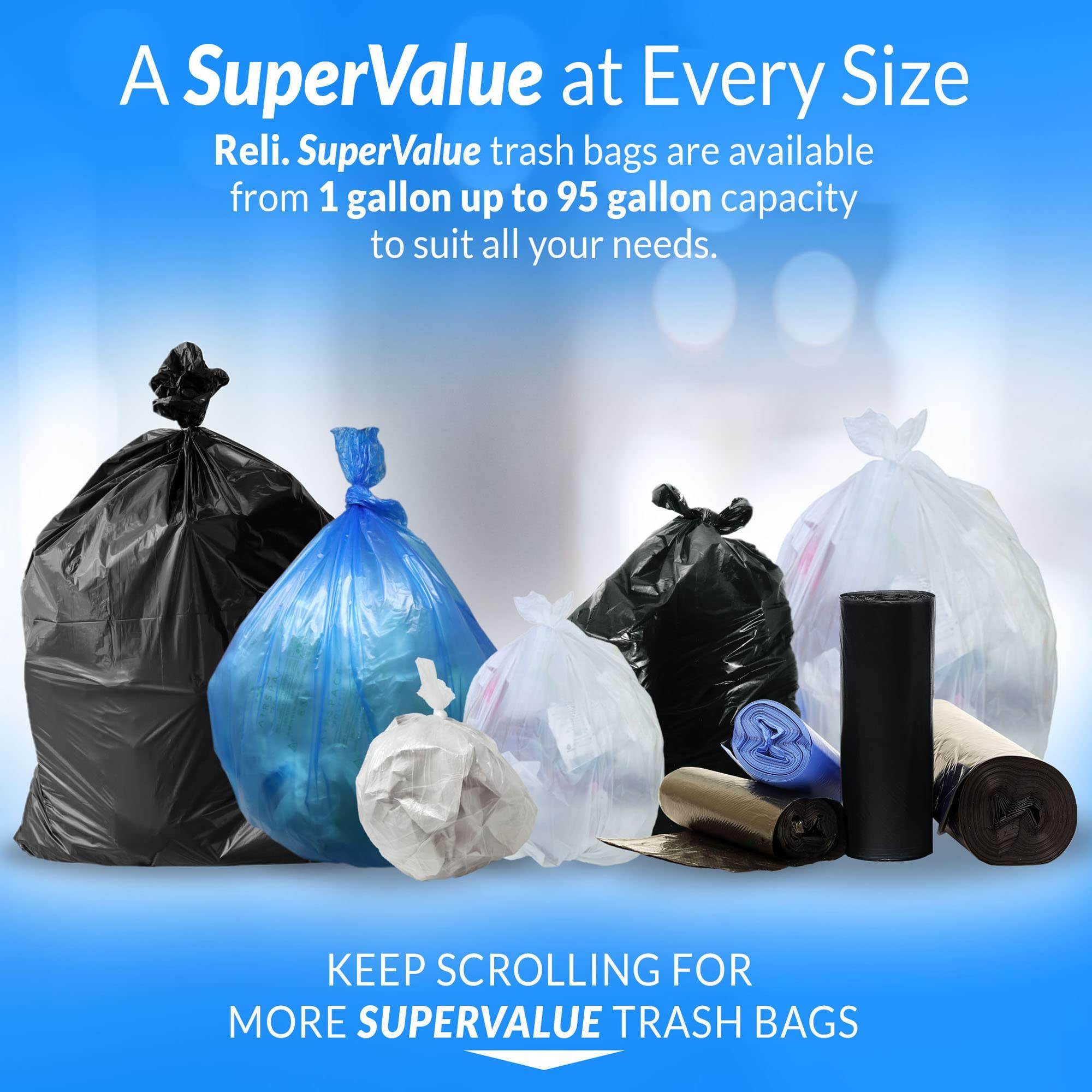Reli. 16-25 Gallon Trash Bags | 500 Bags | Black | Home, Kitchen | Strong | Garbage - Image 7