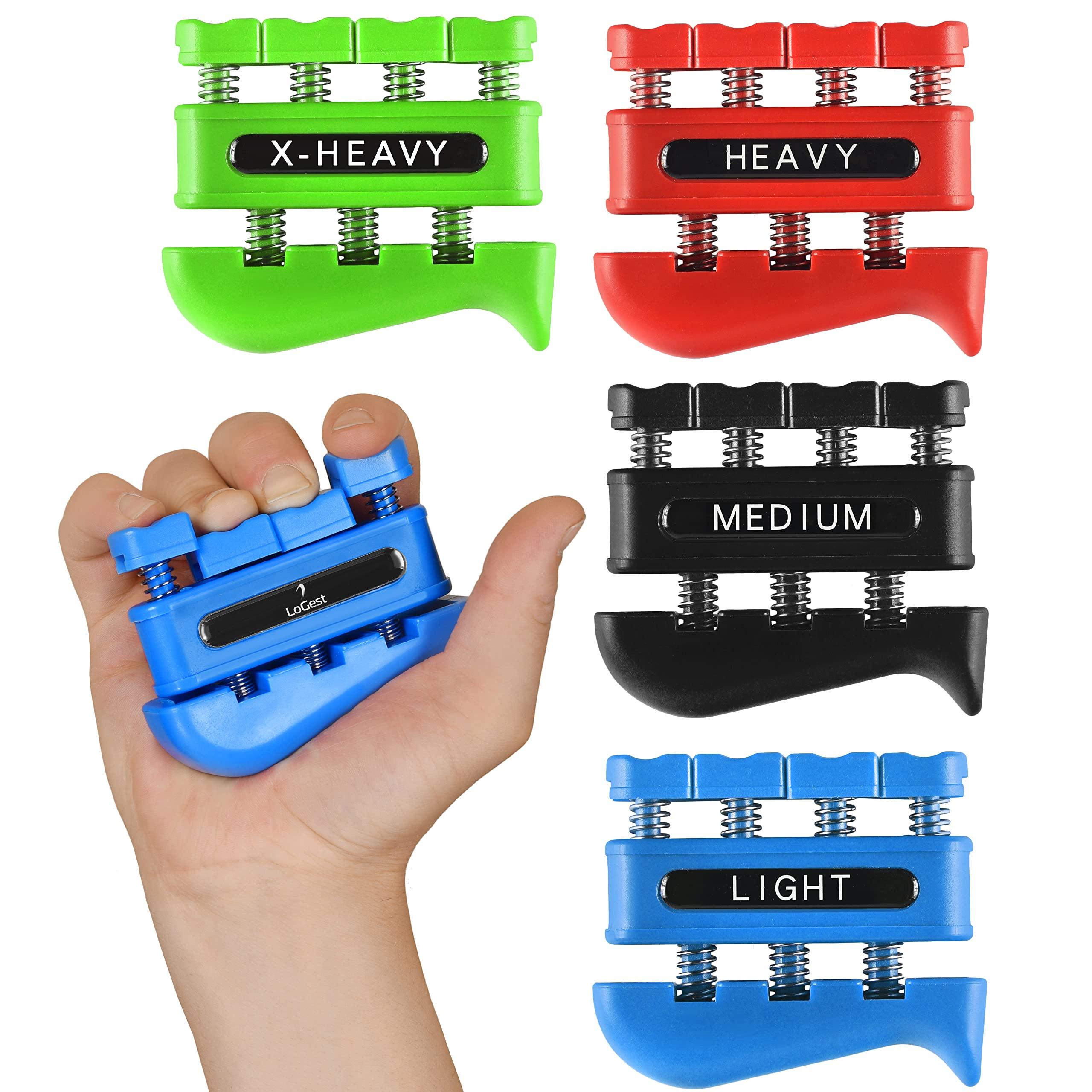 Finger Strengthener - Finger Exerciser for Forearm and Hand Strengthener - Hand Grip Workout Equipment for Musician, Rock Climbing and Therapy