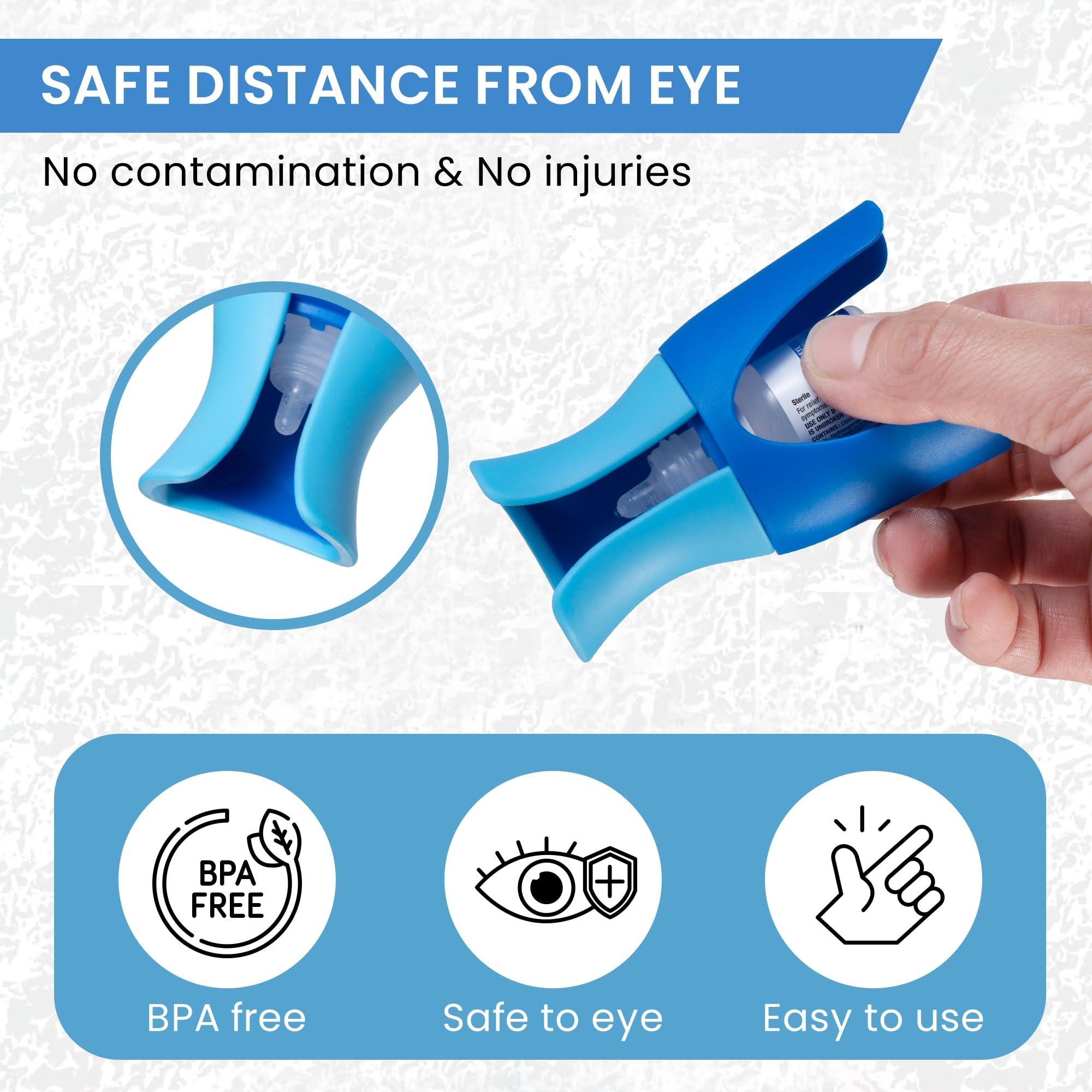 Eyedrop Bottle Dispenser with Silicone Adapter, Reusable Eye Dropper Applicator, Eye Drop Helper for Accurate Delivery ,Safe and Easy Eyecare for Seniors and Family, Fits Most Eye Drops Bottles - Image 8