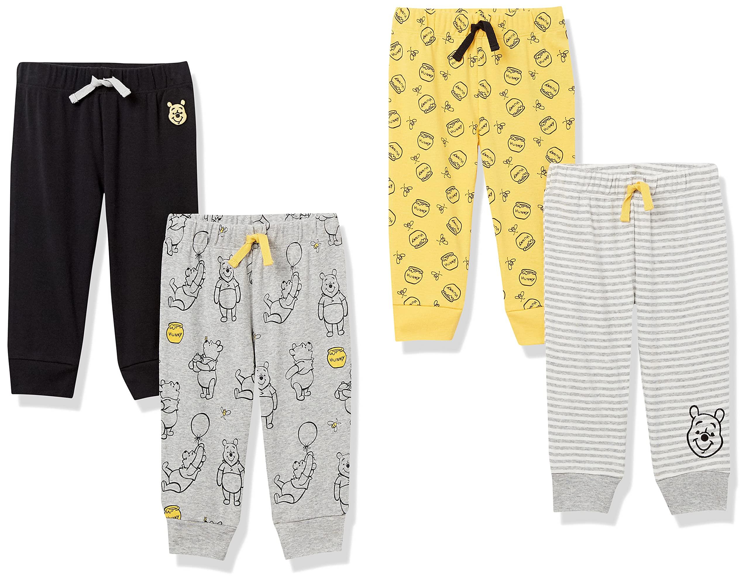 Amazon Essentials Disney | Marvel | Star Wars Baby Boys' Pants, Pack of 4