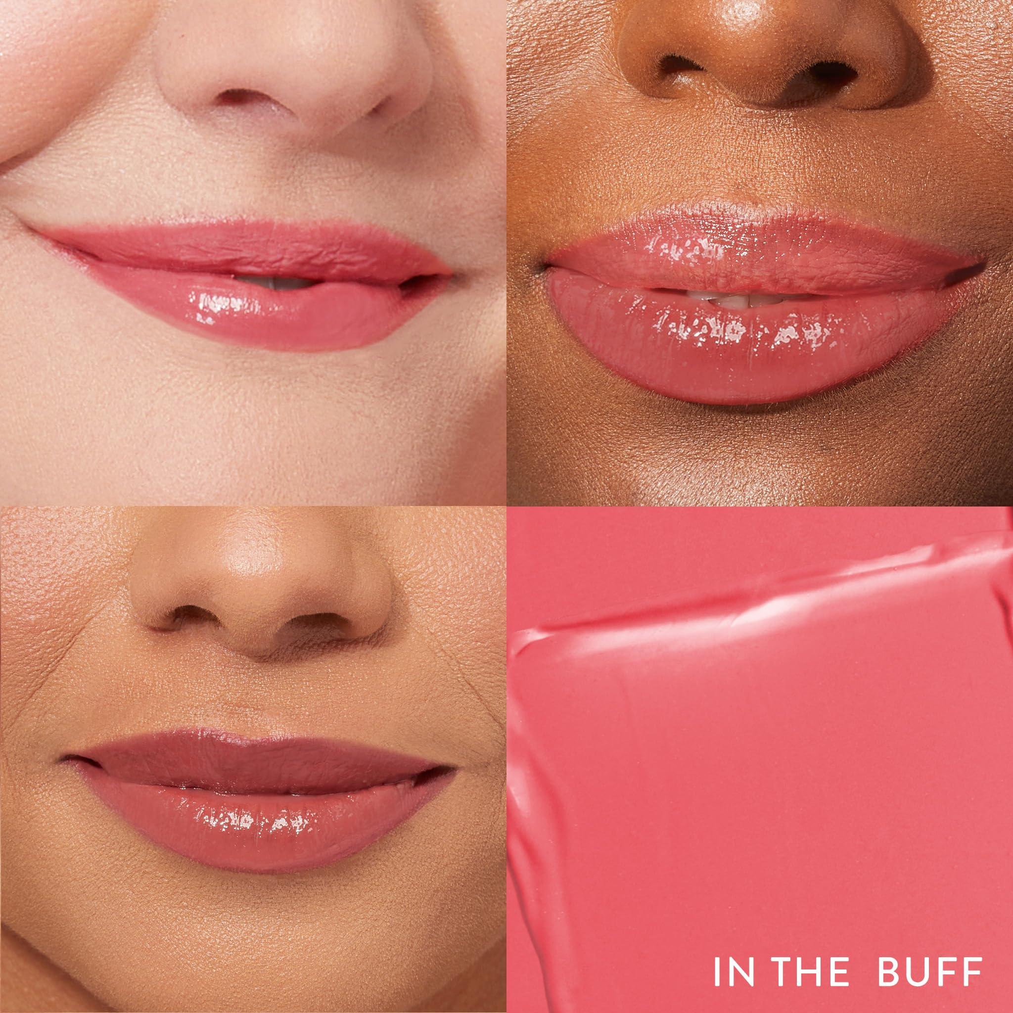 LAURA GELLER NEW YORK Jelly Balm Moisturizing Tinted Lip Balm - In the Buff - Hydrating Vitamin E - Semi-Shine Finish - Image 2