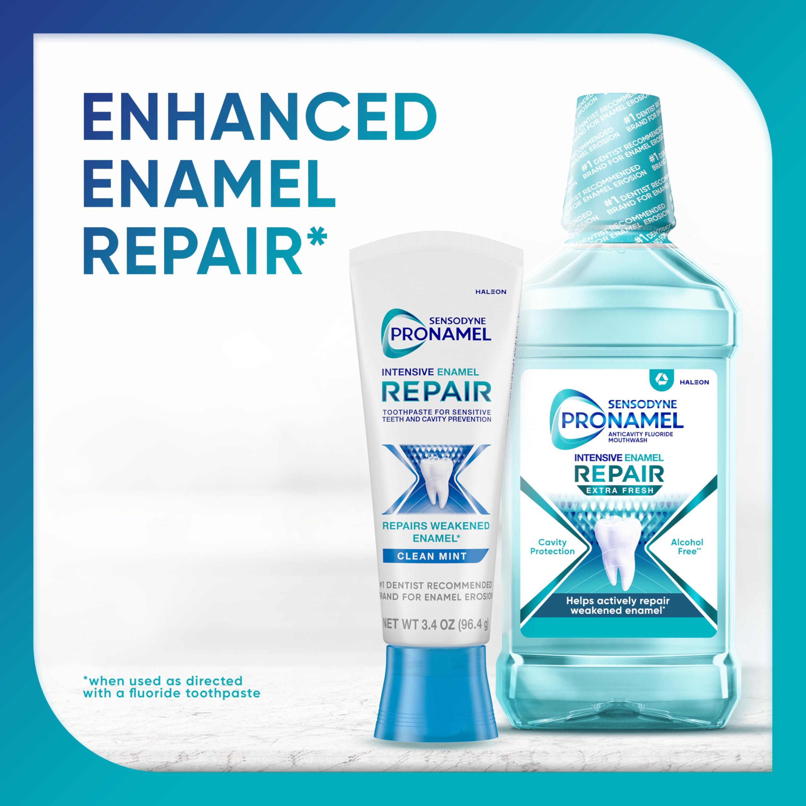 Sensodyne Pronamel Intensive Enamel Repair Toothpaste for Sensitive Teeth, to Reharden and Strengthen Enamel, Clean Mint - 3.4 Ounces - Image 6