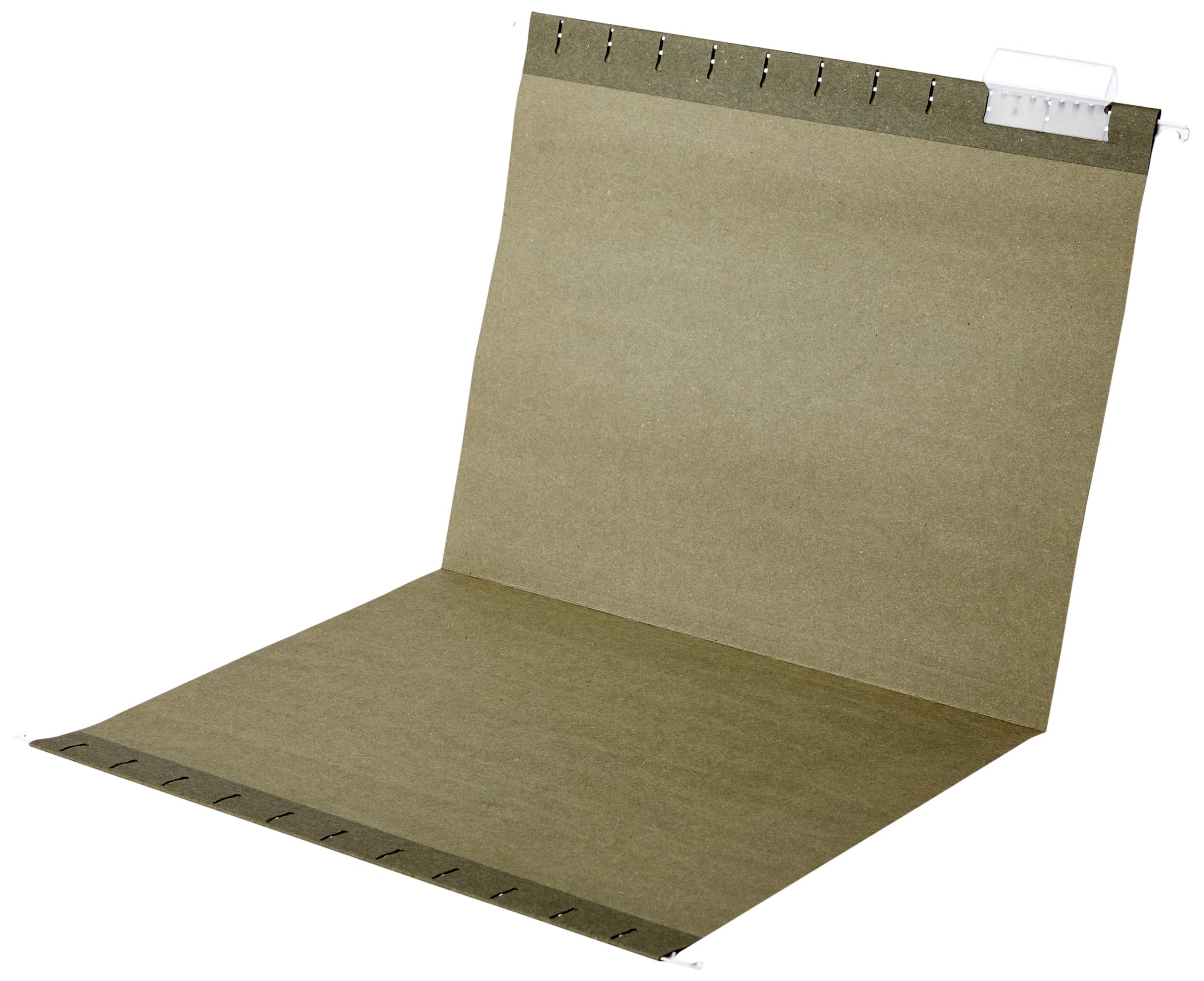 Amazon Basics Hanging Organizer File Folders for Efficient Filing, Sturdy, Adjustable Tabs, Letter Size, Pack of 25, Green - Image 5