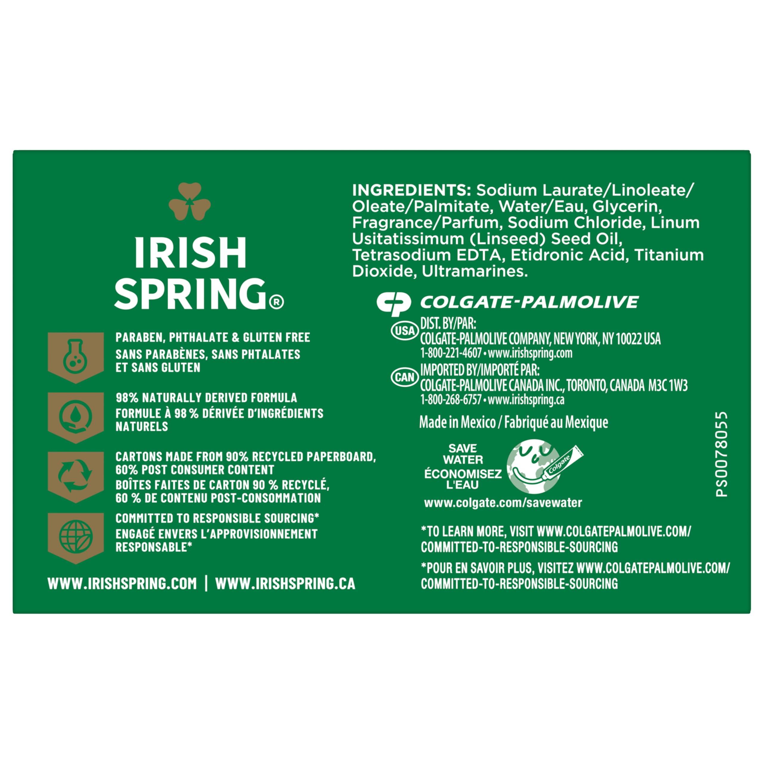 Irish Spring Icy Blast Bar Soap for Men, Mens Soap, Smell Fresh and Clean 12 Hours, Men Bars Washing Hands Body, Mild Skin, Recyclable Carton, 24 Pack, 3.7 Oz - Image 7