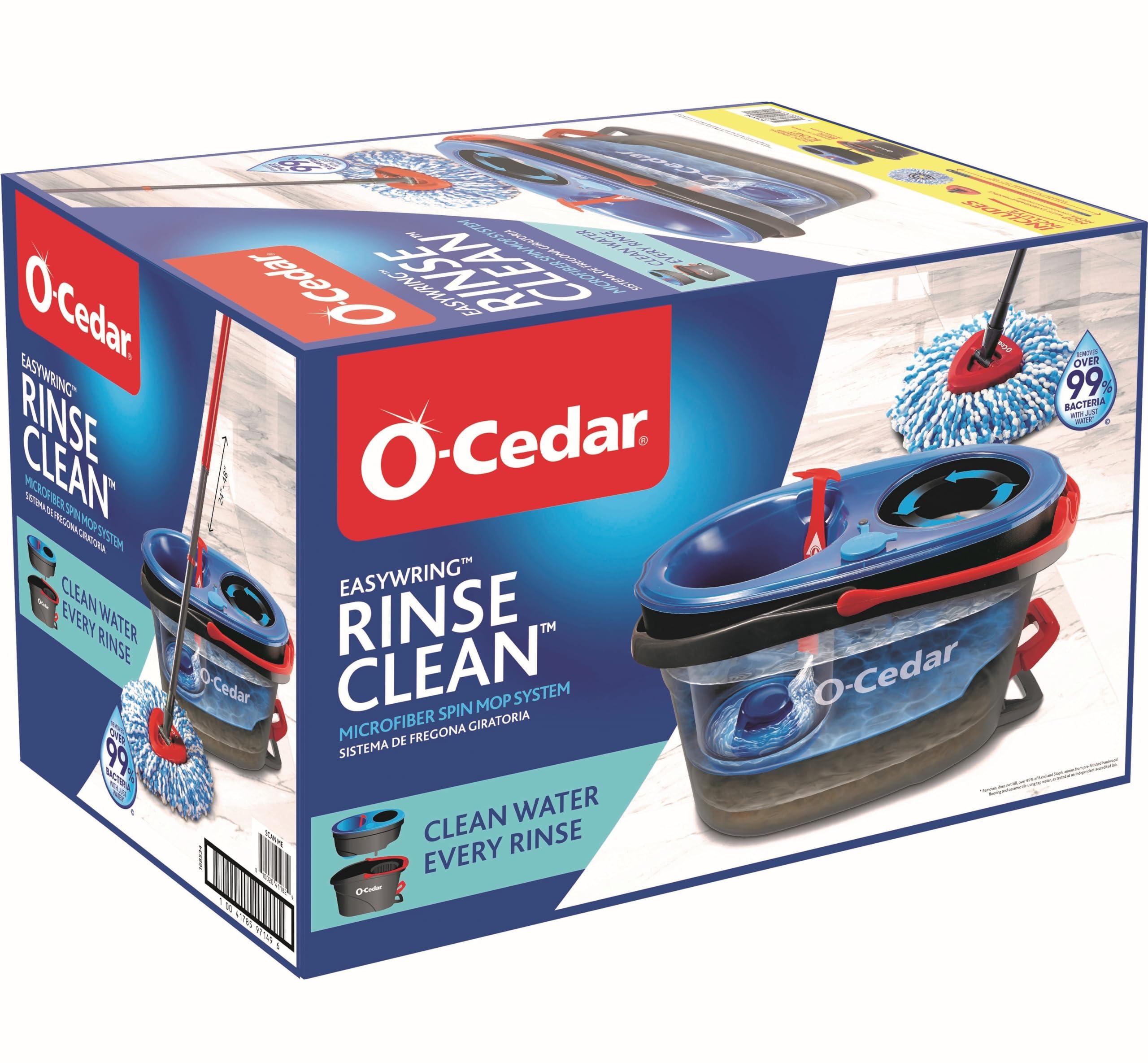 O-Cedar RinseClean Spin Mop & Bucket System | Clean with Clean Water | Removes 99% of Bacteria - Image 21