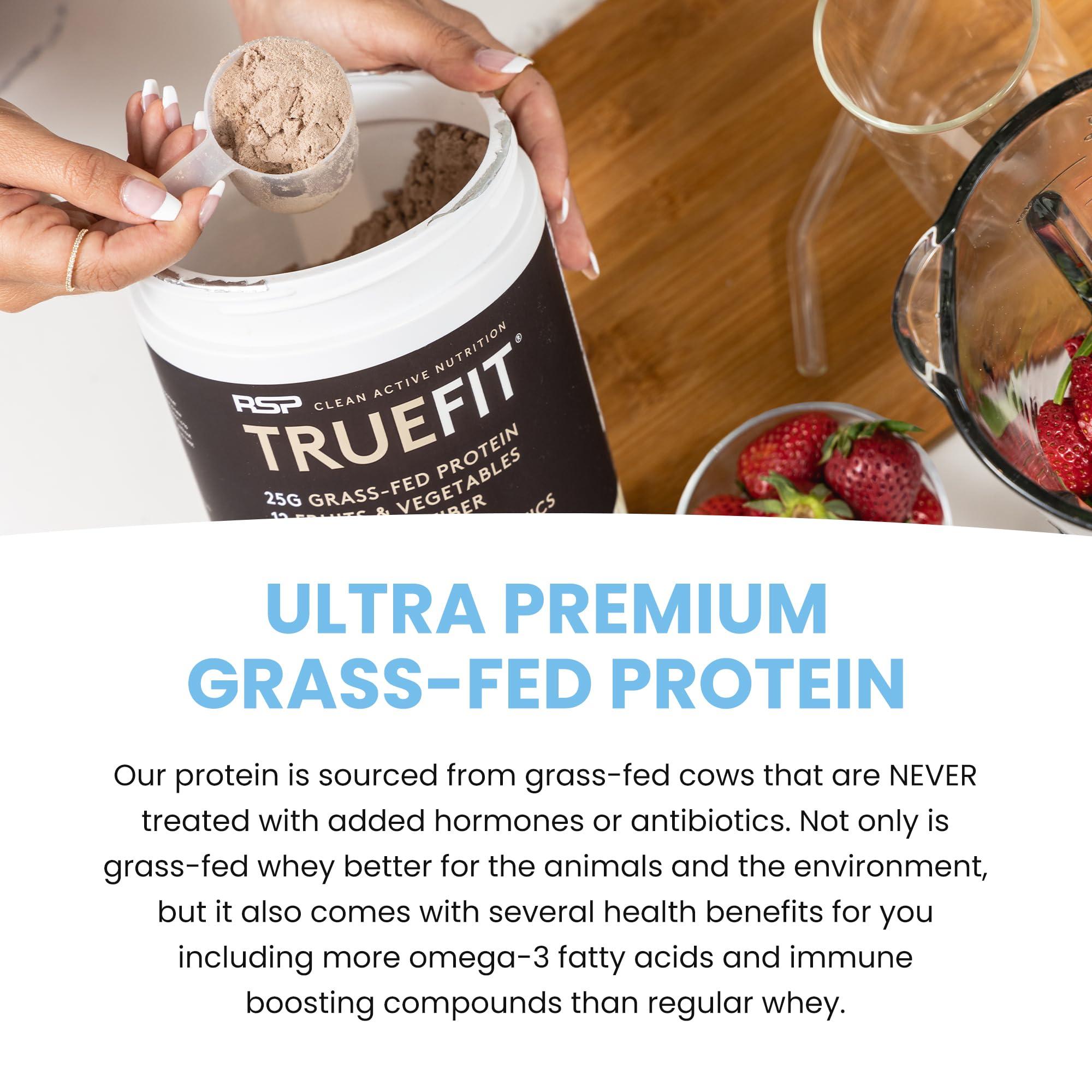 TrueFit Gut Healthy Protein Powder, Grass-Fed Whey Meal Replacement Shake with Prebiotics, Probiotics, & Organic Superfoods, Keto, Gluten Free 1.85 lbs - Image 4