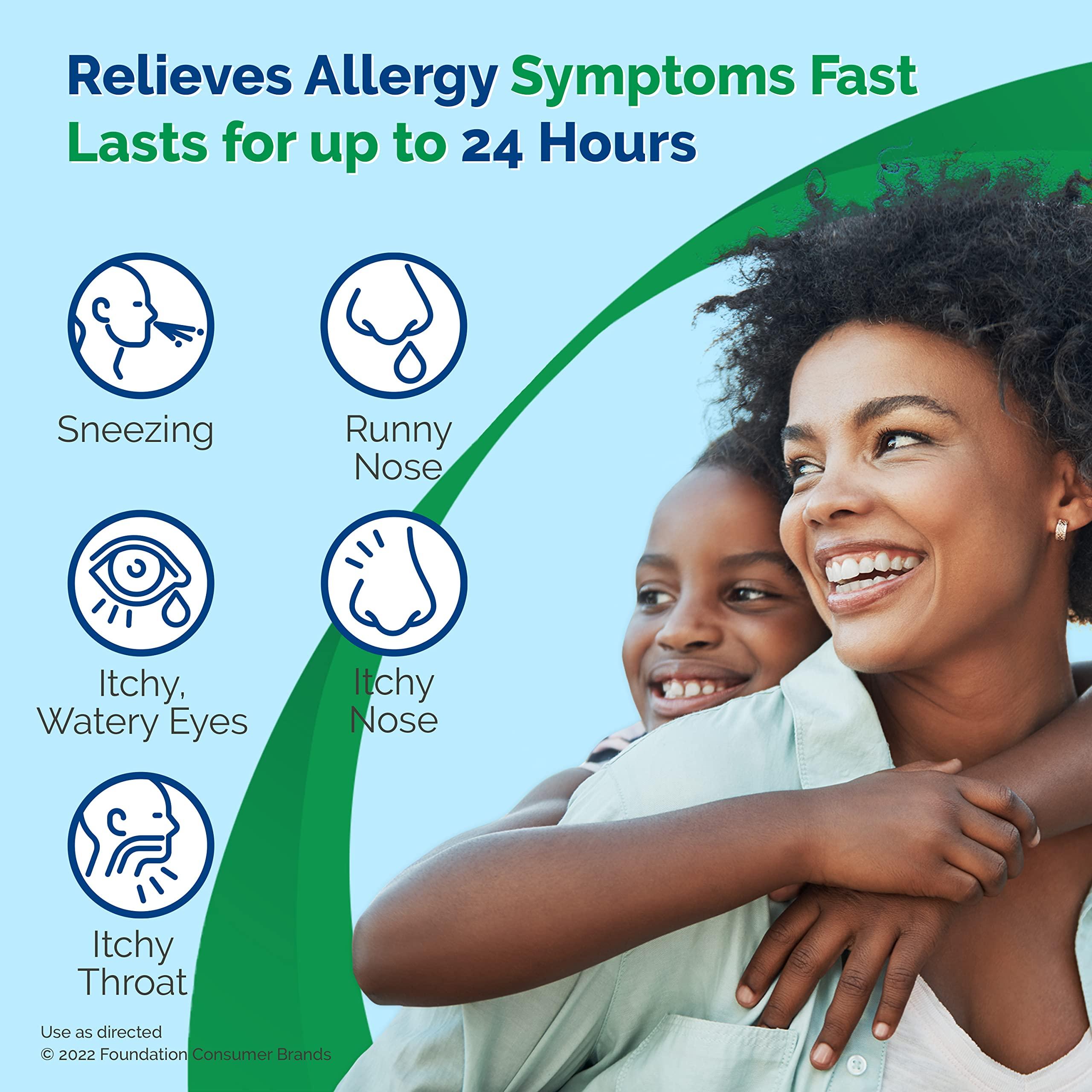 Alavert Allergy 24 Hour Relief, Fresh Mint Flavor, Orally Disintegrating Allergy Tablets, Non-drowsy Antihistamine, Loratadine 10mg, 60 Count - Image 3