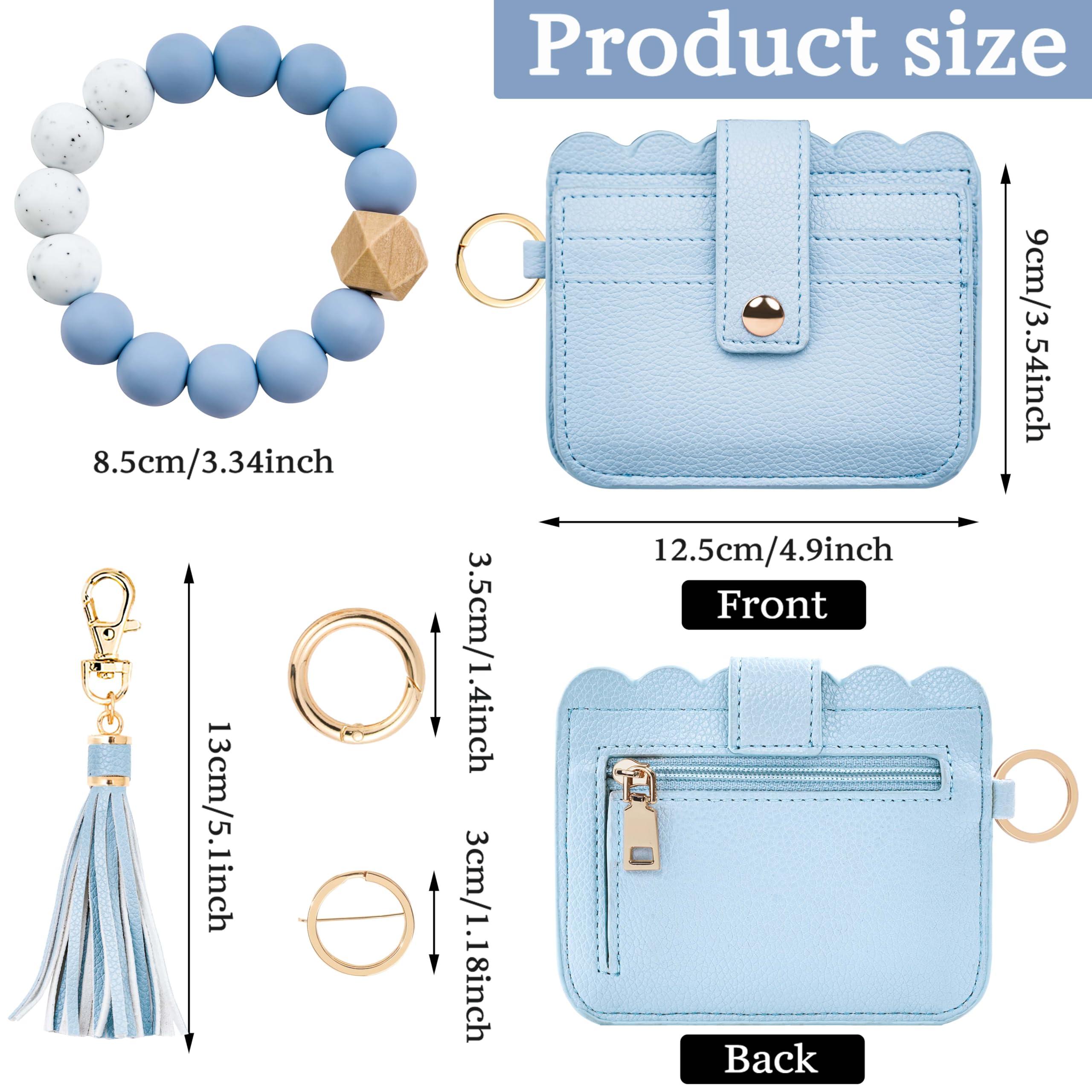 Lostars Wallet Keychain Wristlet for Women RFID Card Holder Keychain Key Chain Wallet Key Ring with Wrist Wallet for Women - Image 2