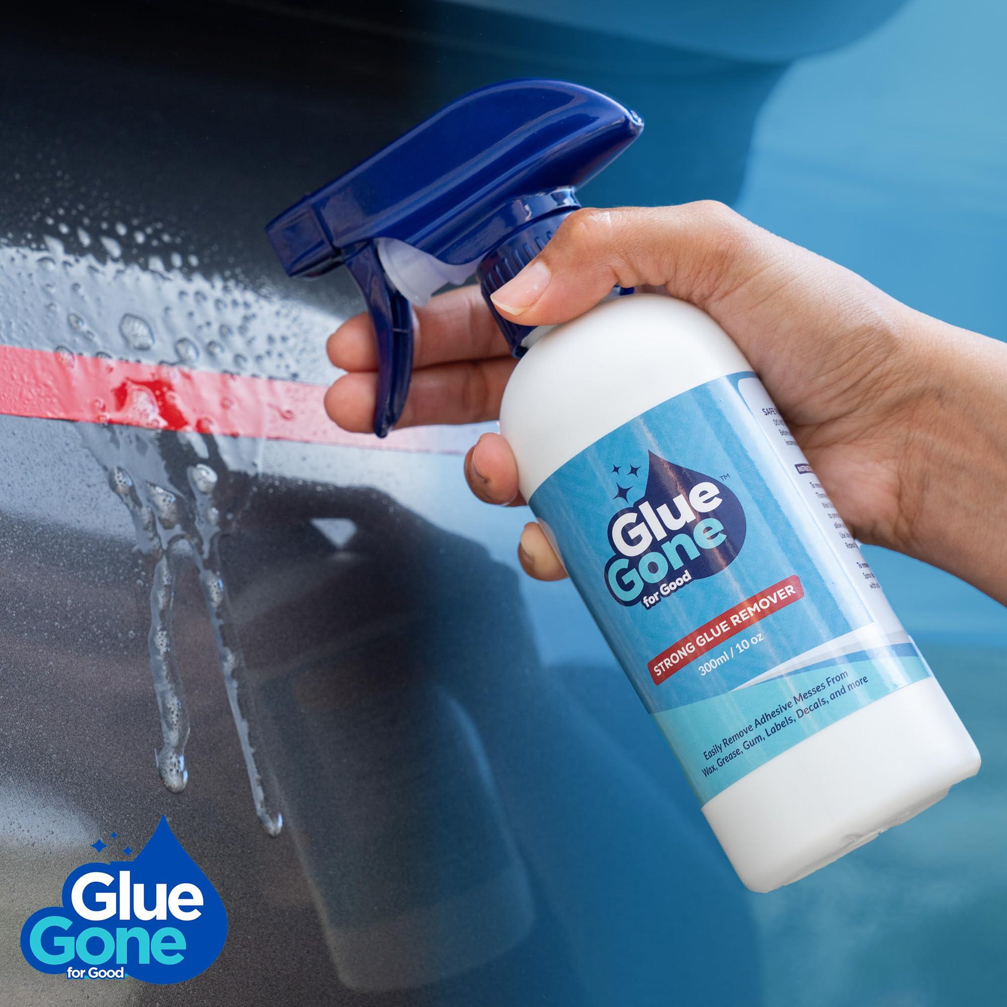 Glue Gone 10 oz Adhesive Remover - Versatile, Gentle Solution for Stubborn Residue Like Wax, Grease, Gum, Labels, Decals, and More - Works on Wood, Plastic, Glass, Metal, and Other Surfaces - Image 6