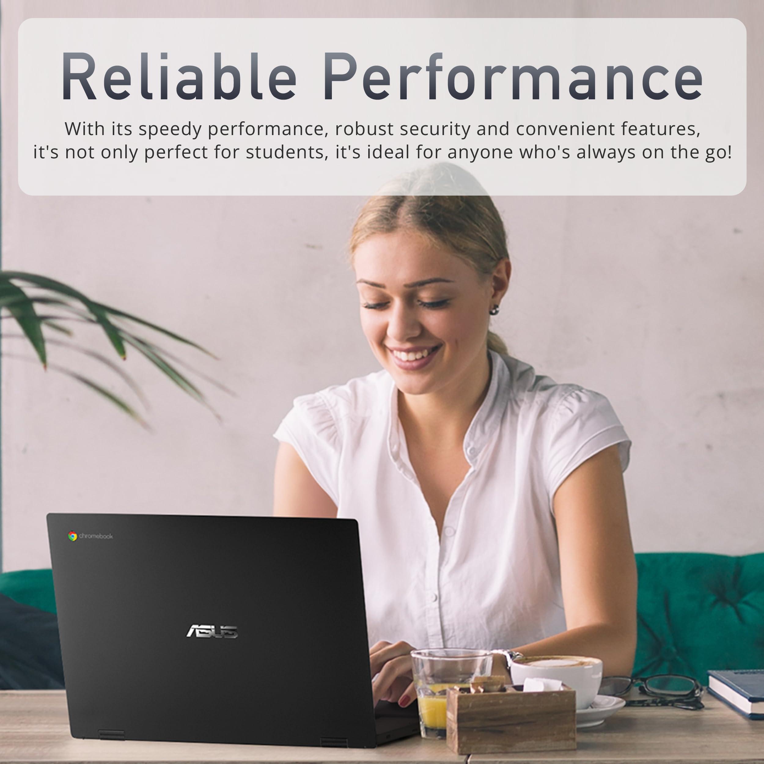 ASUS Chromebook CX1500 15.6" FHD Laptop, Intel Celeron N3350 Processor, 4GB RAM, 64GB eMMC, Intel HD Graphics, 720P HD Webcam, Wi-Fi, Bluetooth, Chrome OS, Black (Renewed) - Image 6