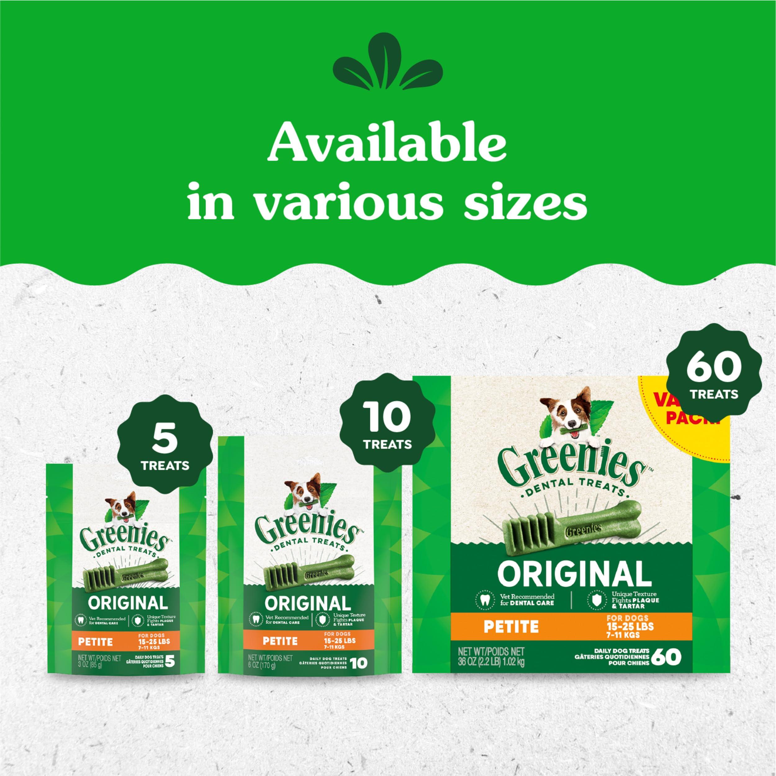 Greenies Original Petite Dental Dog Treats, 36 oz. Pack (60 Treats) - Image 11
