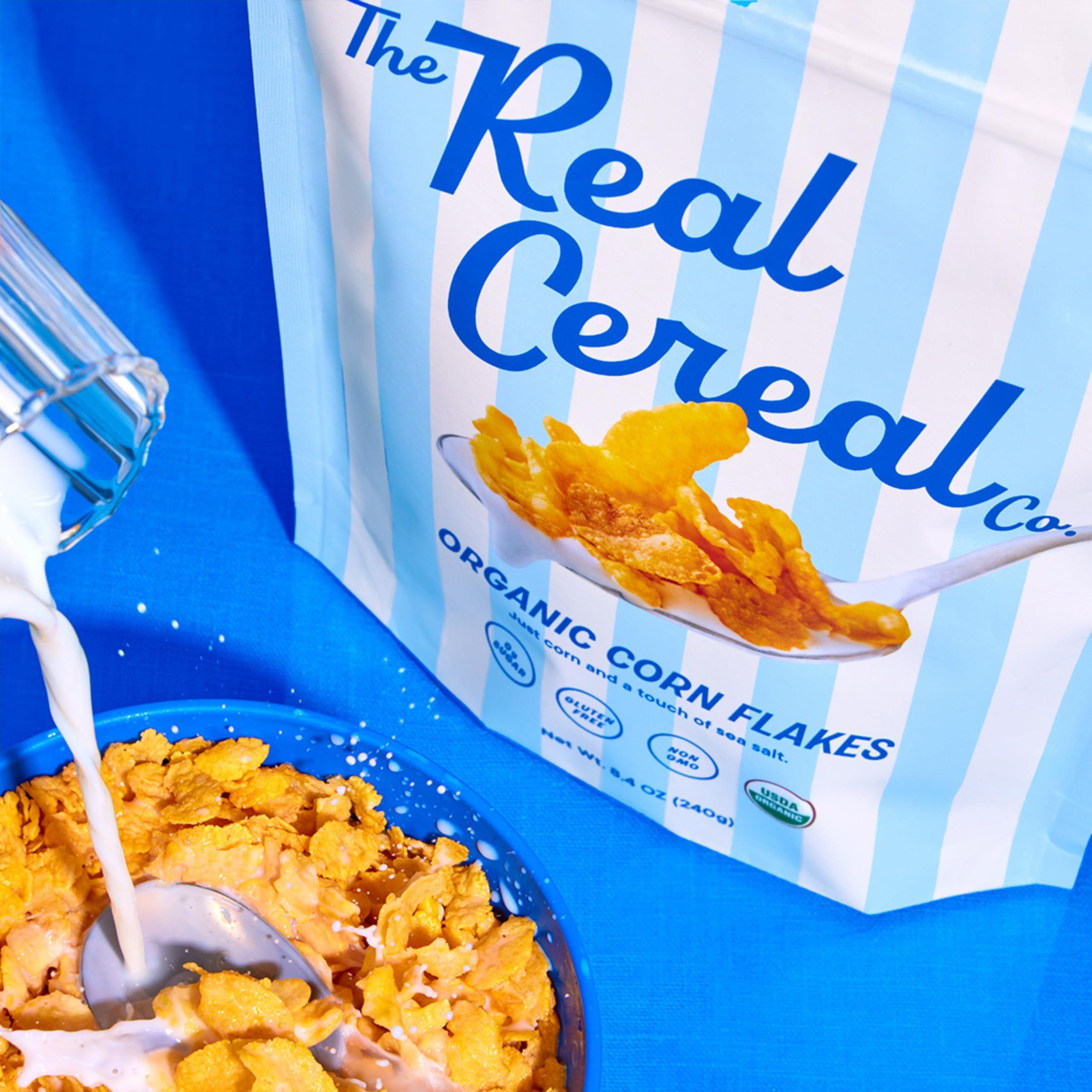 The Real Cereal Company, Organic Corn Flakes Cereal 3-Pack, Zero Sugar, Gluten Free, Non-GMO, Made in USA - Image 9