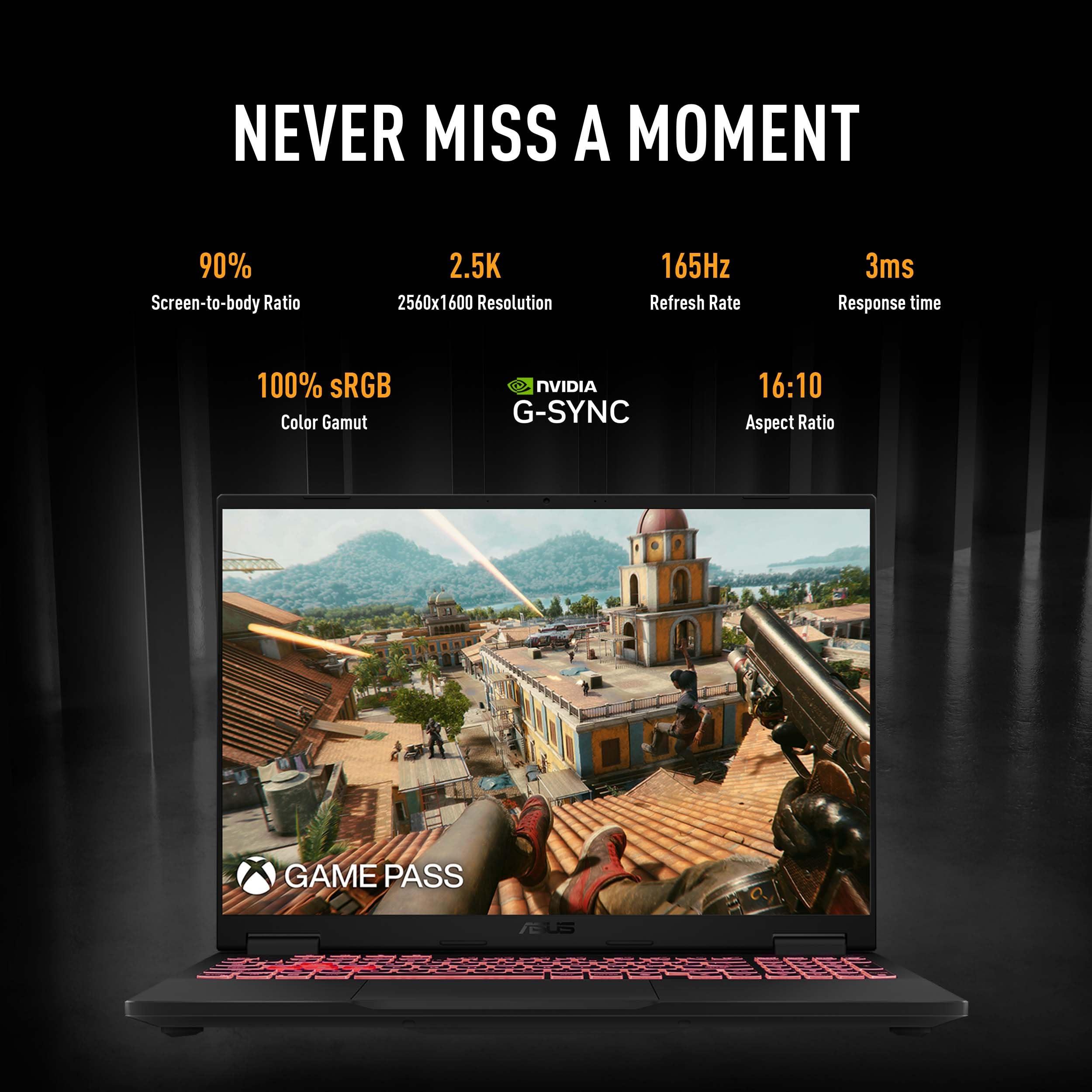 ASUS TUF Gaming A16 (2024) Copilot+ PC Gaming Laptop, 16” 16:10 165Hz Display, AMD Ryzen AI 9 HX 370, NVIDIA® GeForce RTX 4060, 32GB LPDDR5X, 1TB PCIe Gen 4.0 SSD, Wi-Fi 6E, Windows 11, FA608WV-AB96 - Image 3