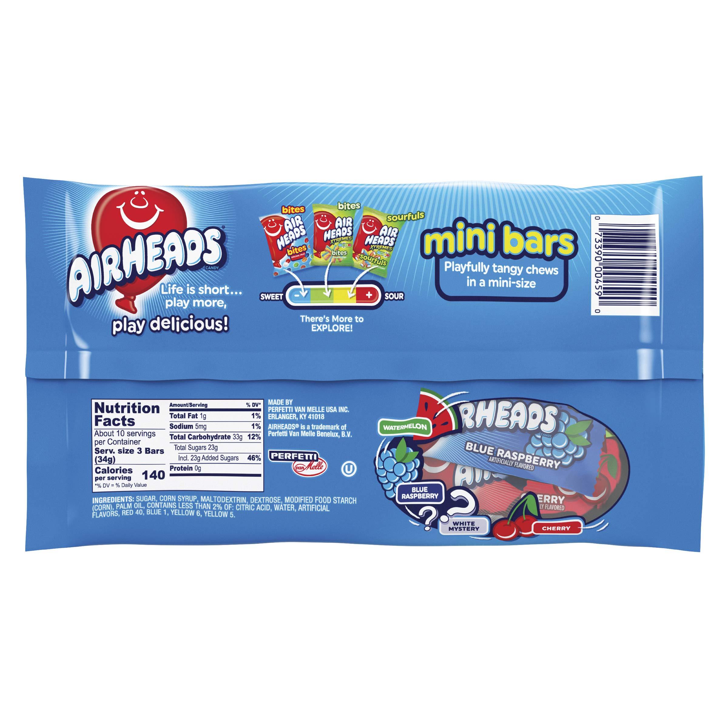 Airheads Candy, Variety Bag, Individually Wrapped Assorted Fruit Mini Bars, Party, Non-Melting, 12oz (1 Bag) - Image 4