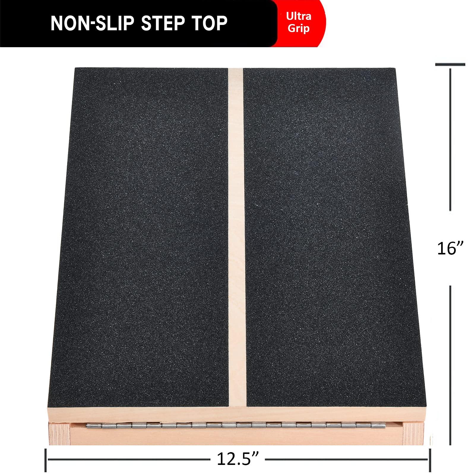 Liberty Imports Professional Wooden Slant Board, Adjustable Incline Calf Stretch Balance Board, Exercise Rehab Training Equipment - Image 6