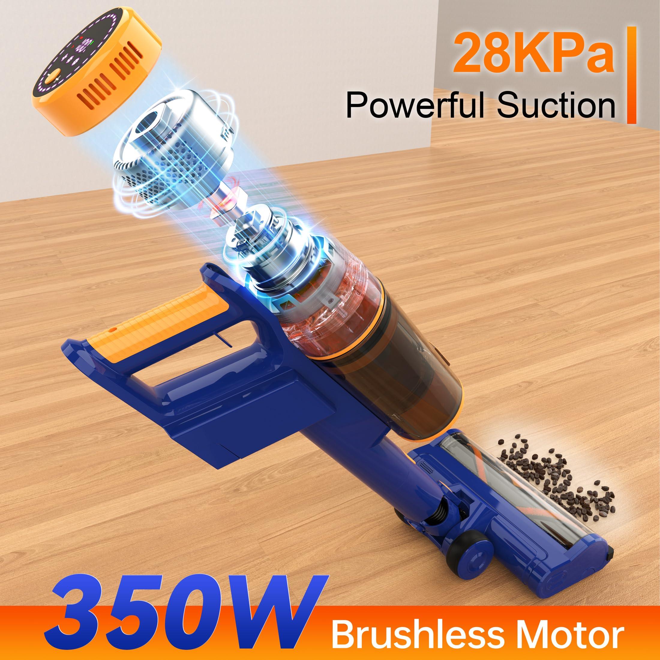 Haovac Stick Vacuum,350W/23Kpa Stick Vacuum with Smart Display (L) - Image 3