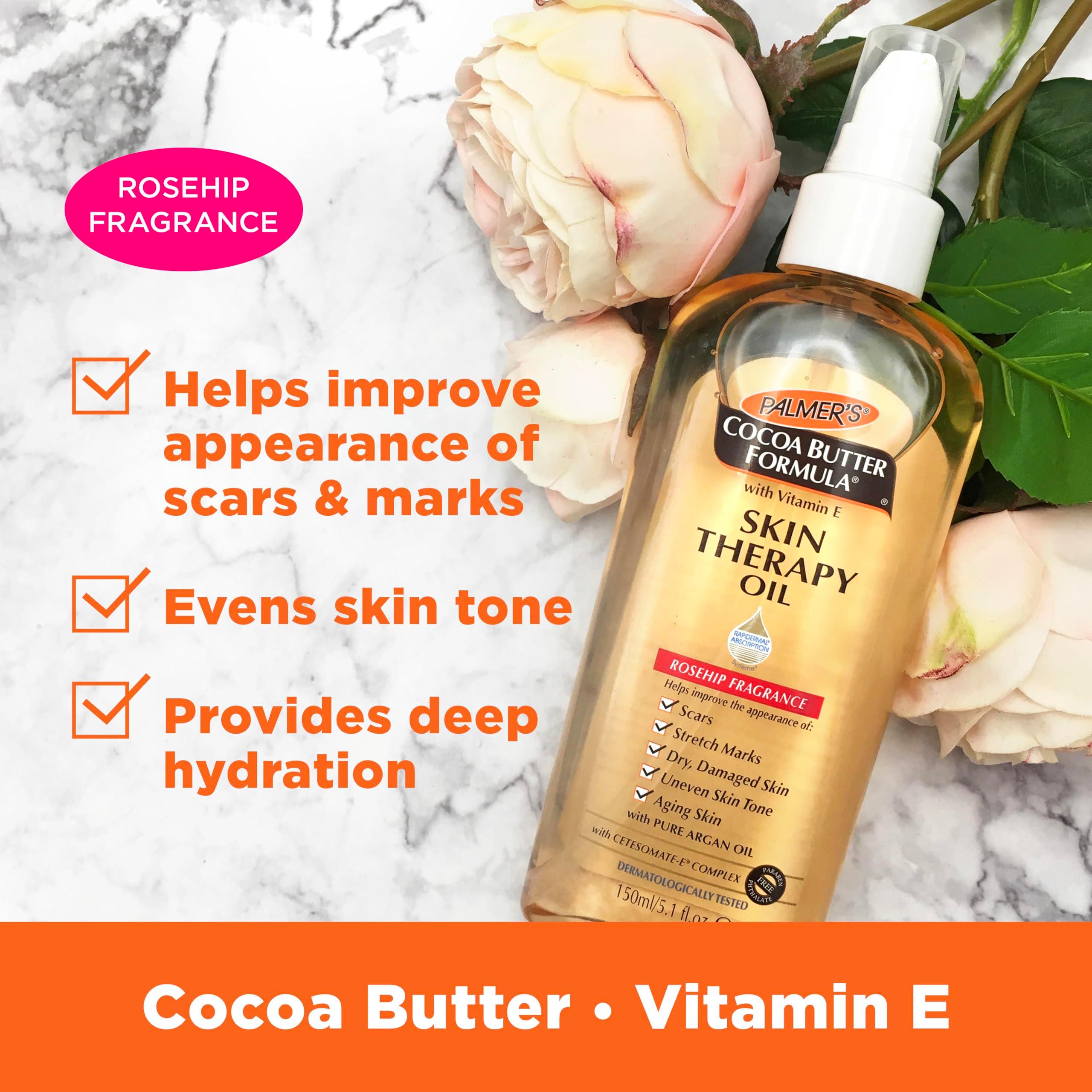 Palmer's Cocoa Butter Formula Skin Therapy Moisturizing Body Oil with Vitamin E, Rosehip Fragrance, 5.1 Ounces - Image 6