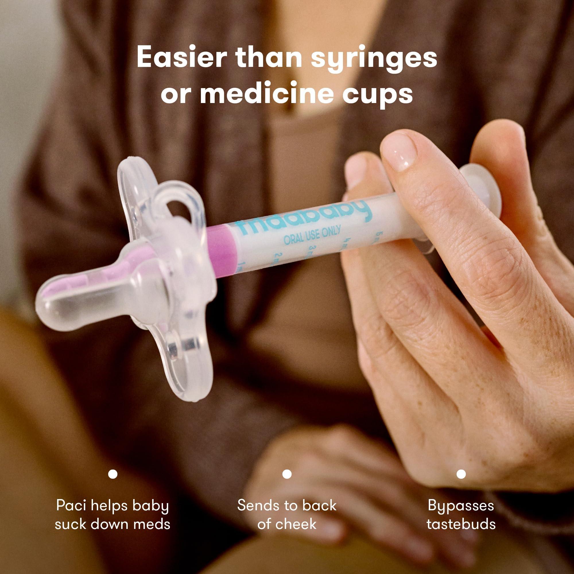 Frida Baby Medicine Pacifier Syringe, Accu-Dose Paci, Medi Frida Dispenser for Mess & Fuss Free Use, Made in USA - Image 3
