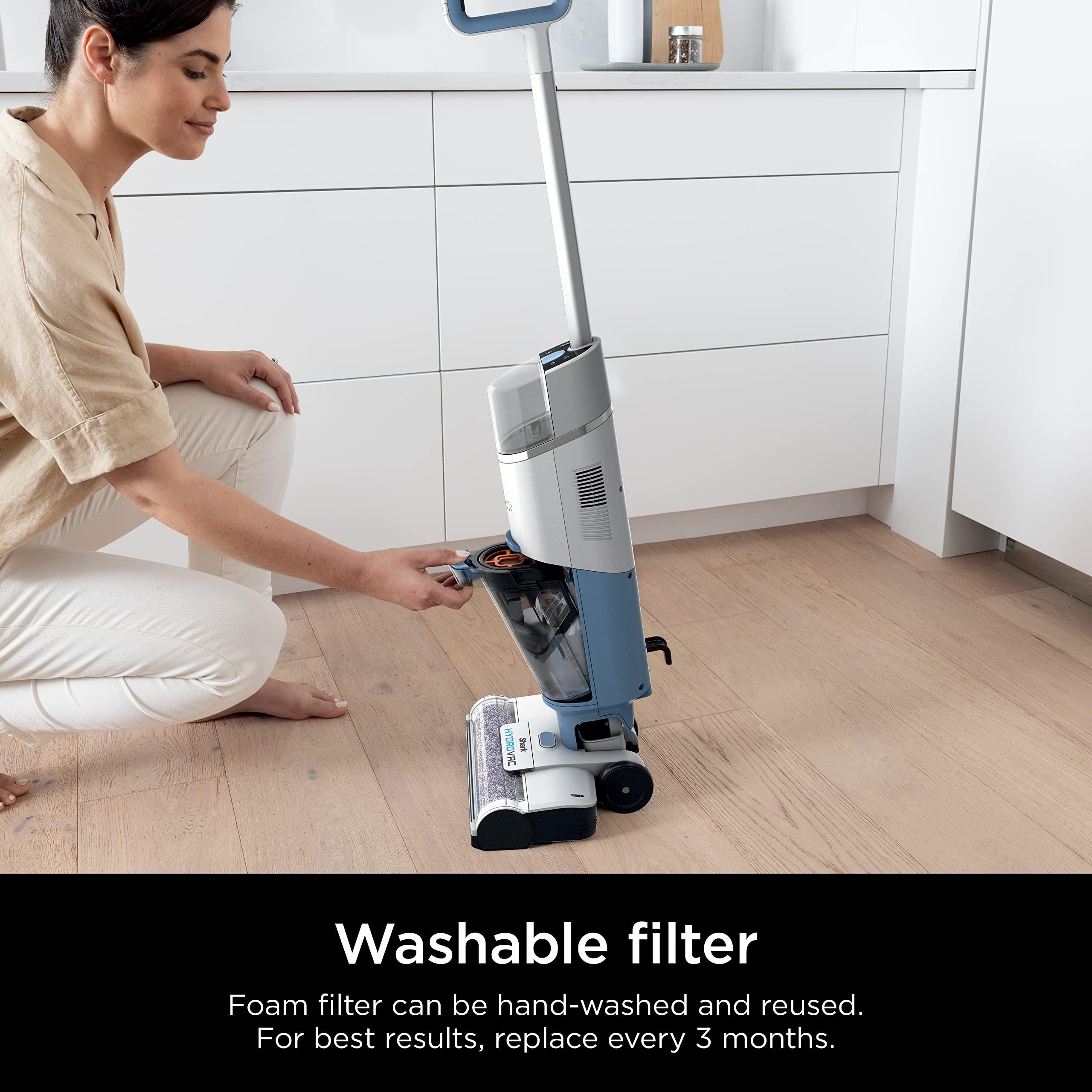 Shark HydroVac Antimicrobial Brushroll* & 2-Pack Filter Bundle, Compatible with All Hydrovac 3-in-1 Multi-Surface Cleaners for All Sealed Hard Floors and Area Rugs, Purple/White, WDB1F2 - Image 6