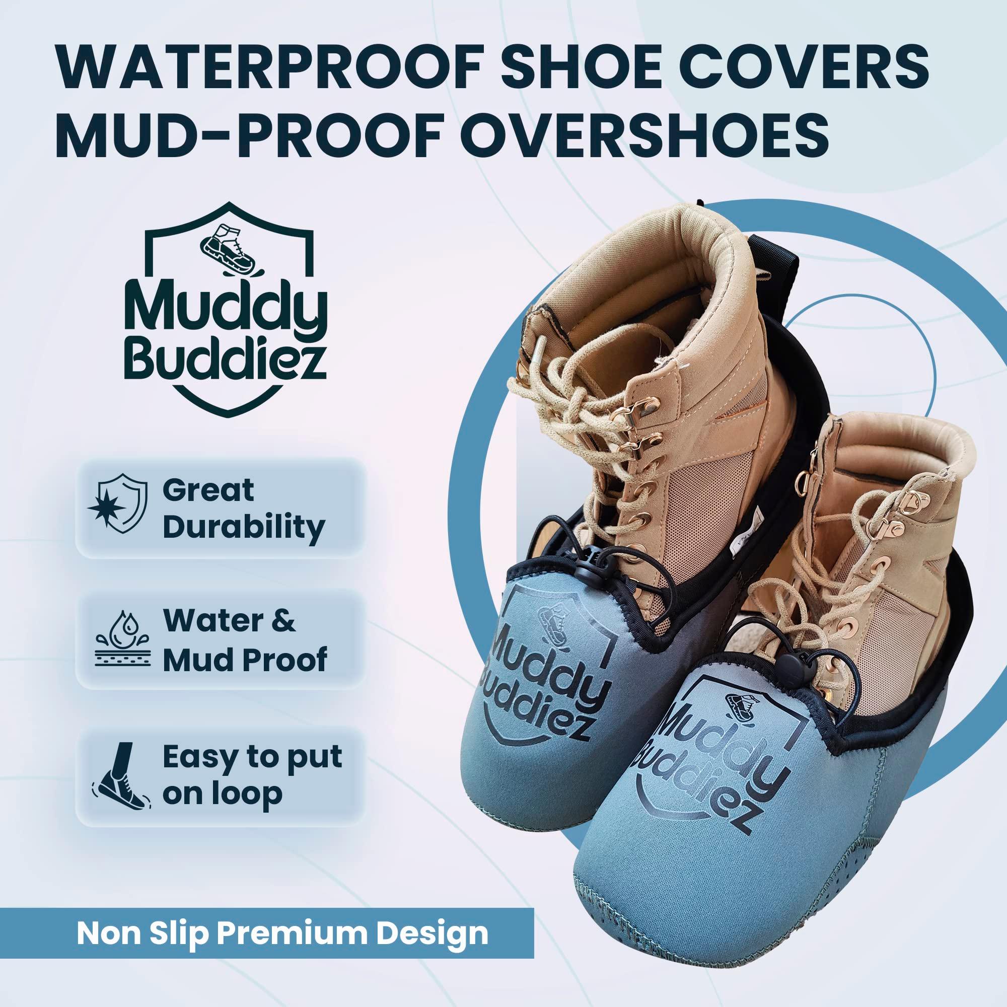 Muddy Buddiez Waterproof Shoe Covers Reusable Anti Slip, Neoprene Overshoes Shoe Protector (US 6-13) - Image 4