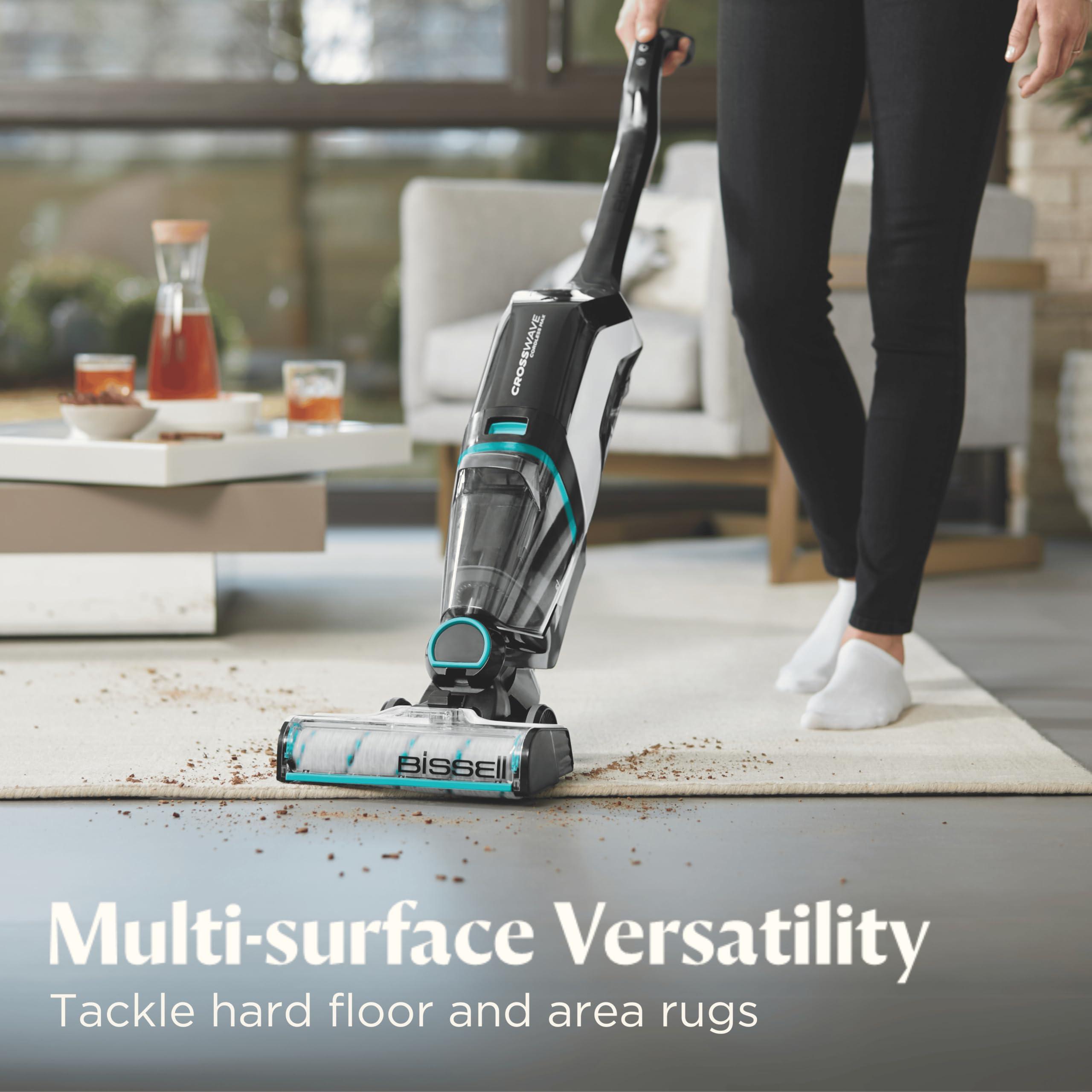 Bissell CrossWave Cordless Max Vacuum Mop All in One Wet and Dry Vac Combo Hard Floor Cleaner and Area Rugs, Cordless Mop, Pack-in Formulas Included, 2554A - Image 2