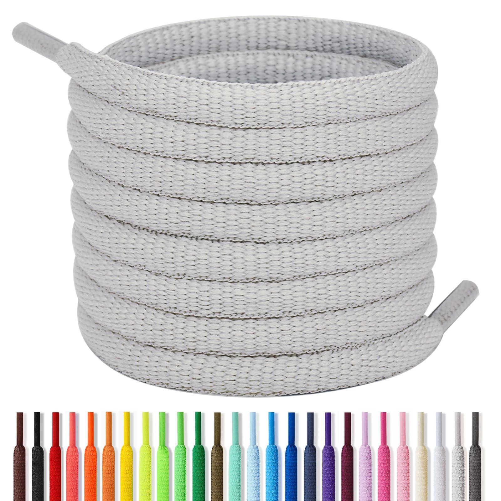 Handshop 1/4" Oval Athletic Shoelaces 24"-72" in 22 Colors Half Round Shoe Laces