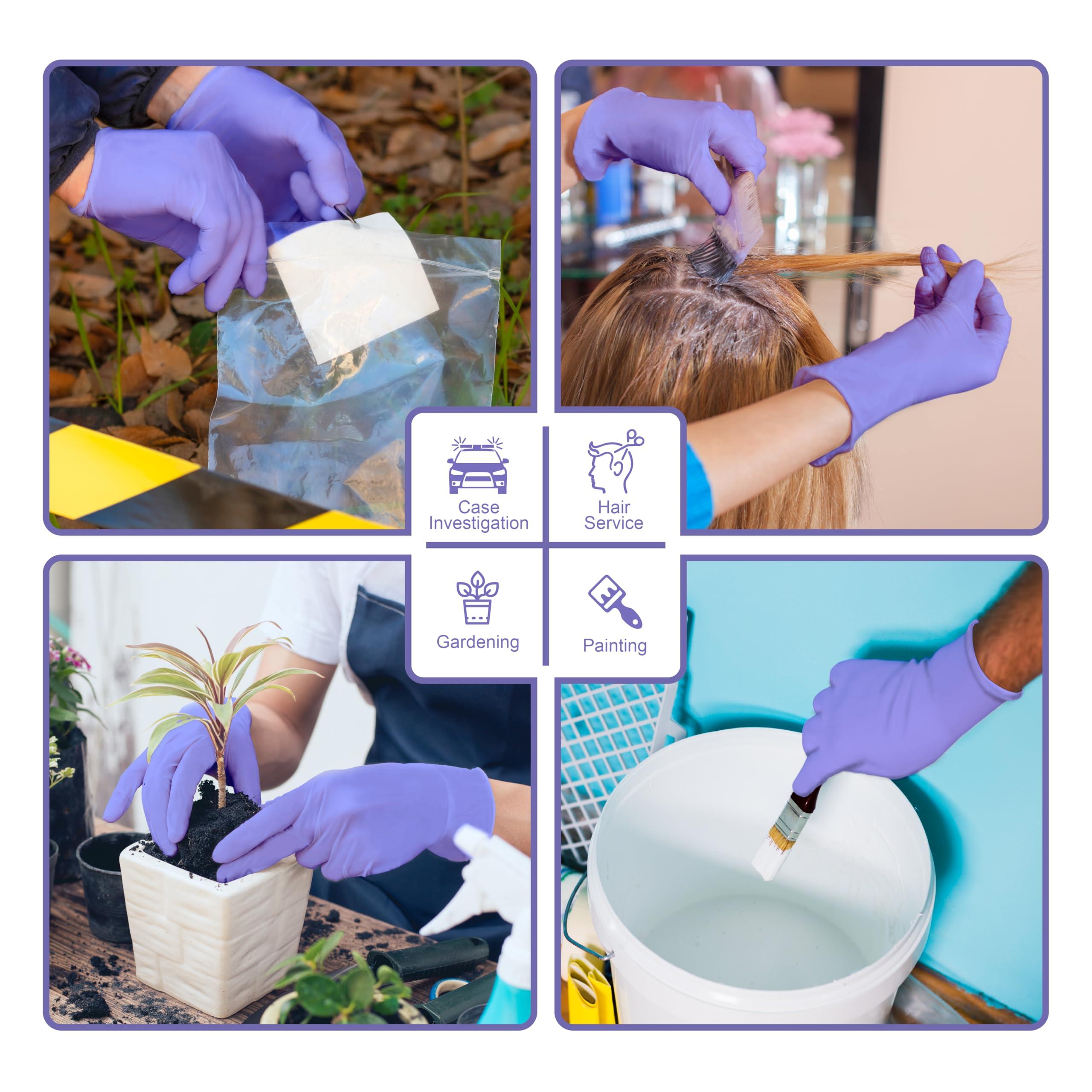 Safe Health Nitrile Imperial Blue Industrial Disposable Gloves, 3.5 Mil, Powder Free, Latex Free - Image 4