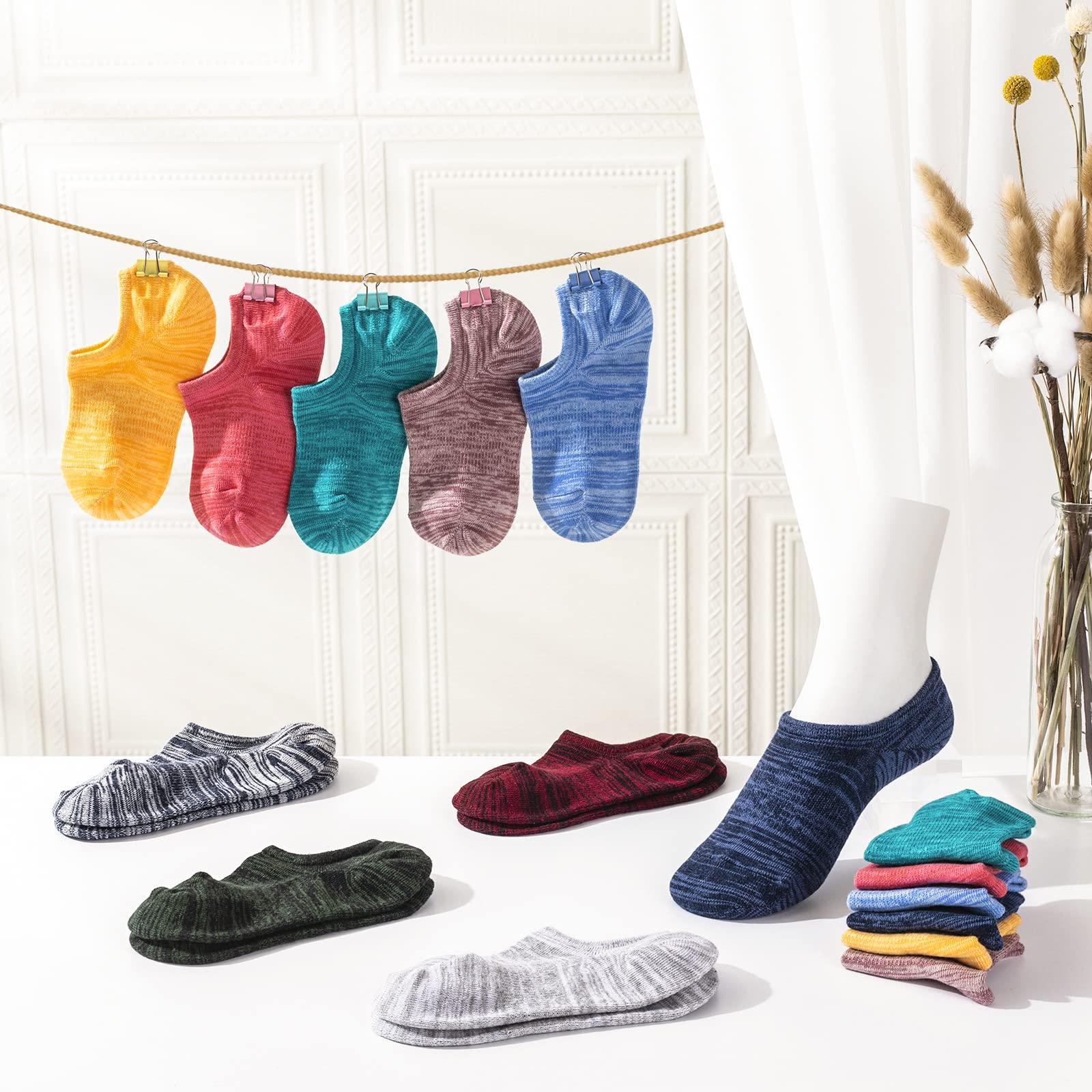IDEGG No Show Socks Women 10 Pairs Low Cut Anti-Slid Novelty Athletic Casual Invisible Liner Socks - Image 7