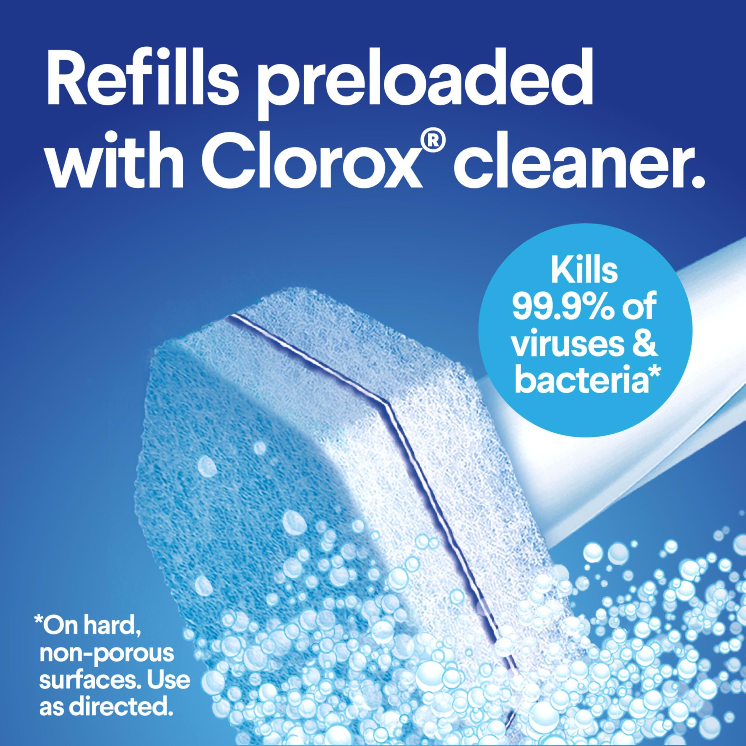 Clorox ToiletWand Disposable Toilet Cleaning System - ToiletWand, Storage Caddy and 16 Disinfecting Refill Heads - Image 2