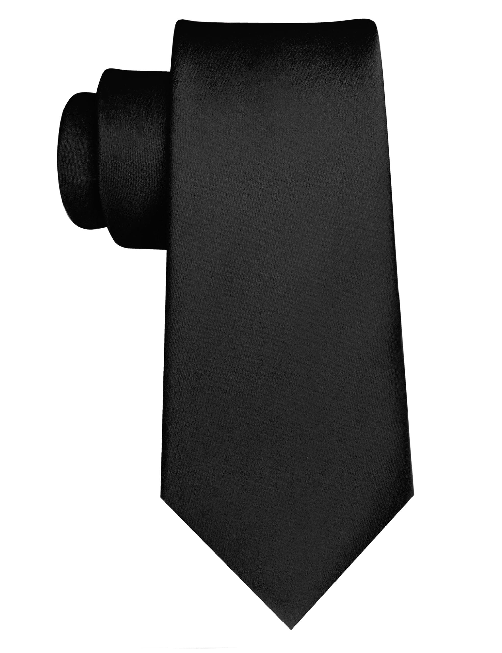 JEMYGINS Solid Color Tie Mens Necktie for Business and Wedding - Image 3