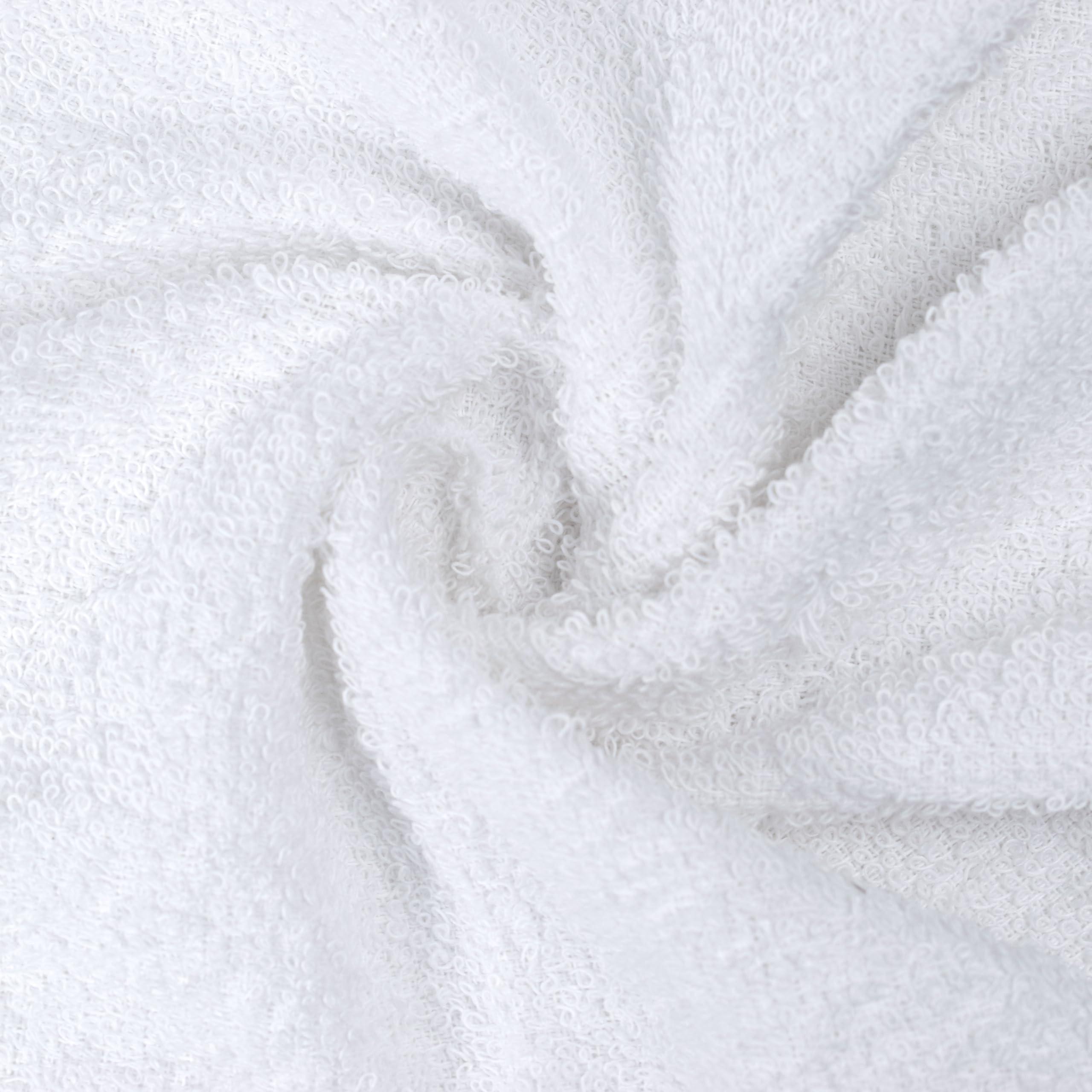 Textila Terry Wash Cloths – Pack of 10, White, 12x12 Inches – Soft, Absorbent & Multipurpose Cotton Washcloths for Face, Hand, Bath, Kitchen, Spa, Gym & Hotel Use - Image 8