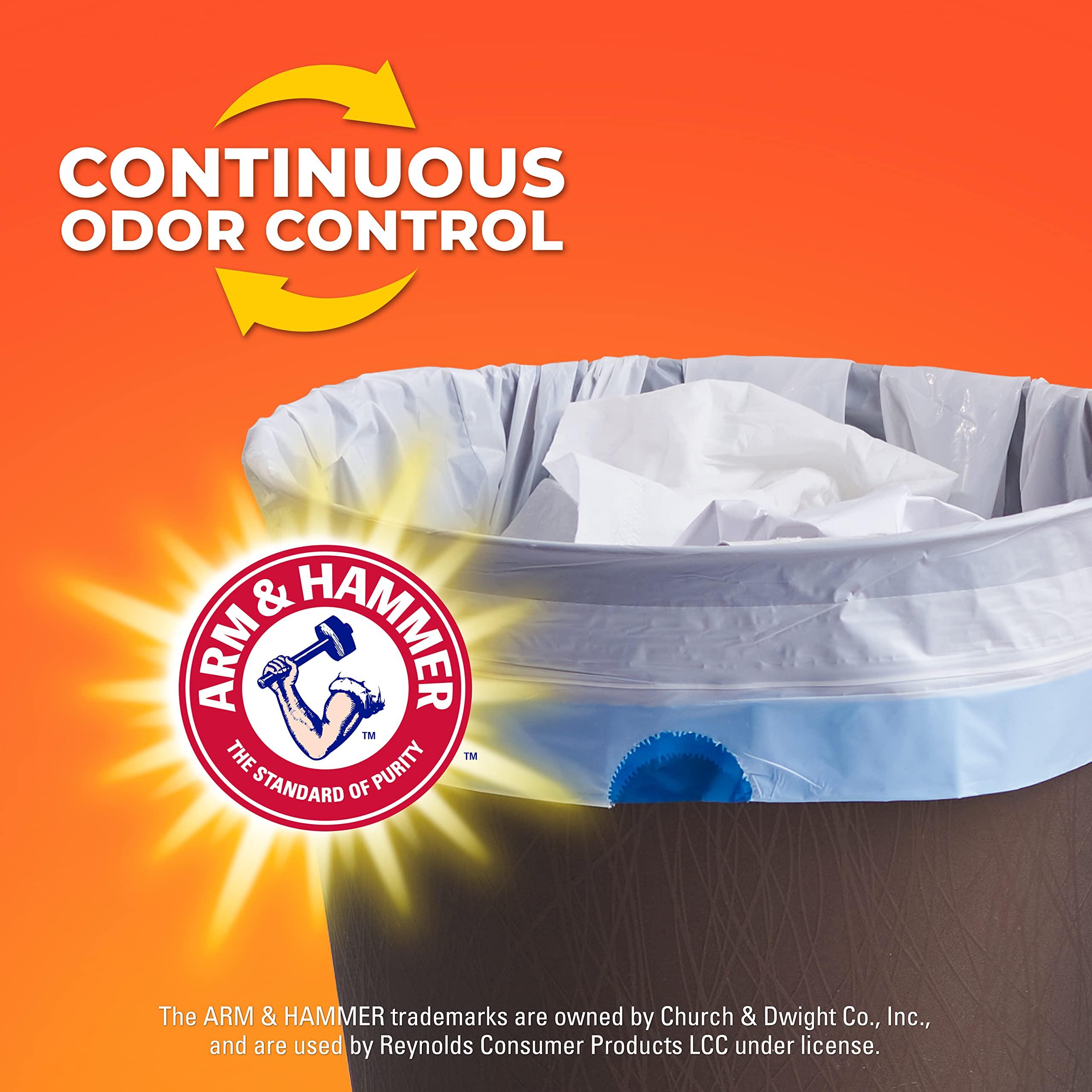 Hefty Small Trash Bags, Fabuloso Scent, 4 Gallon, 52 Count - Image 3
