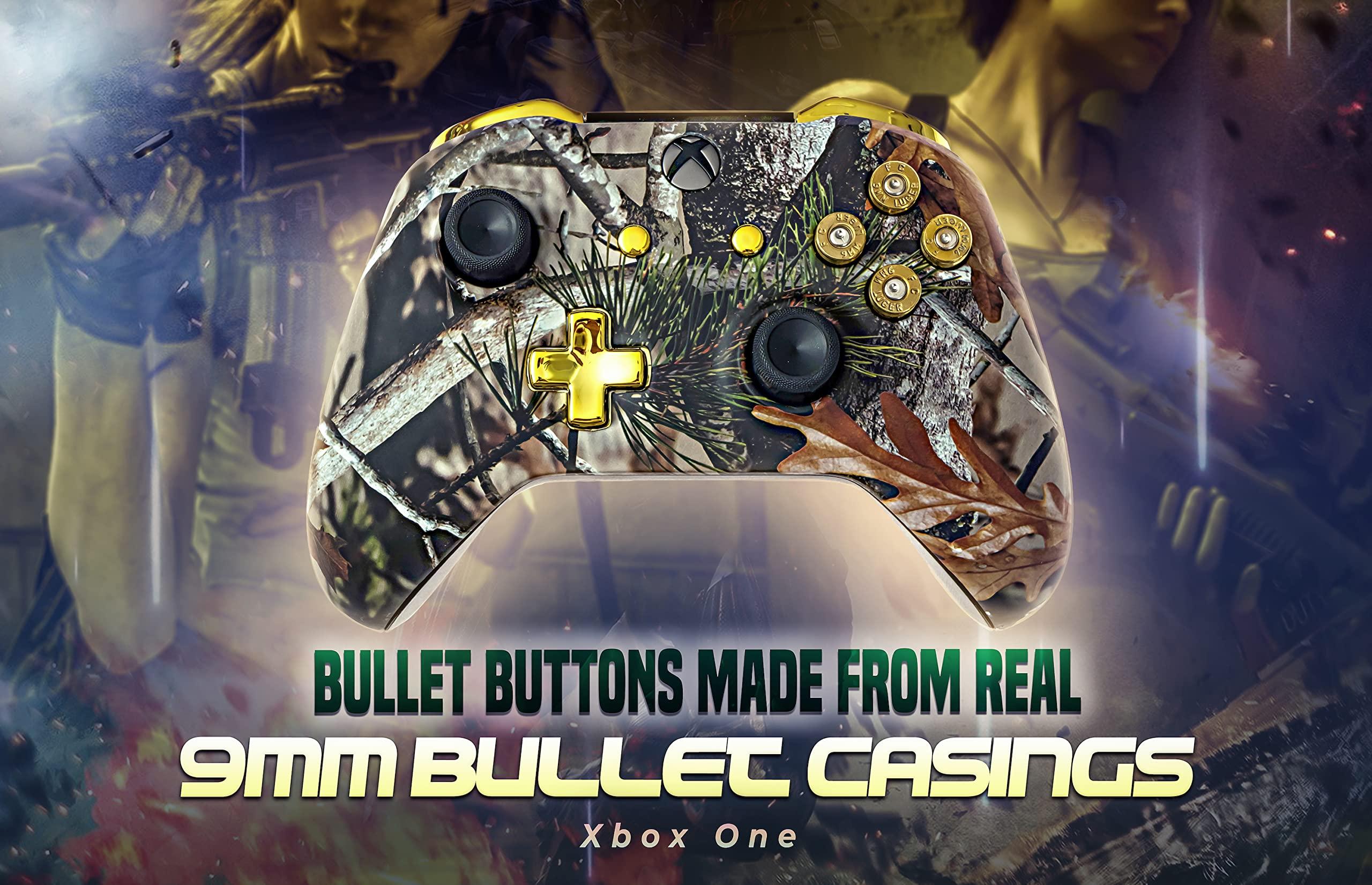 Controller Bullet Buttons for Xbox One Series X S - Made with Real 9MM Spent Bullet Casings - Includes Tools - Image 4