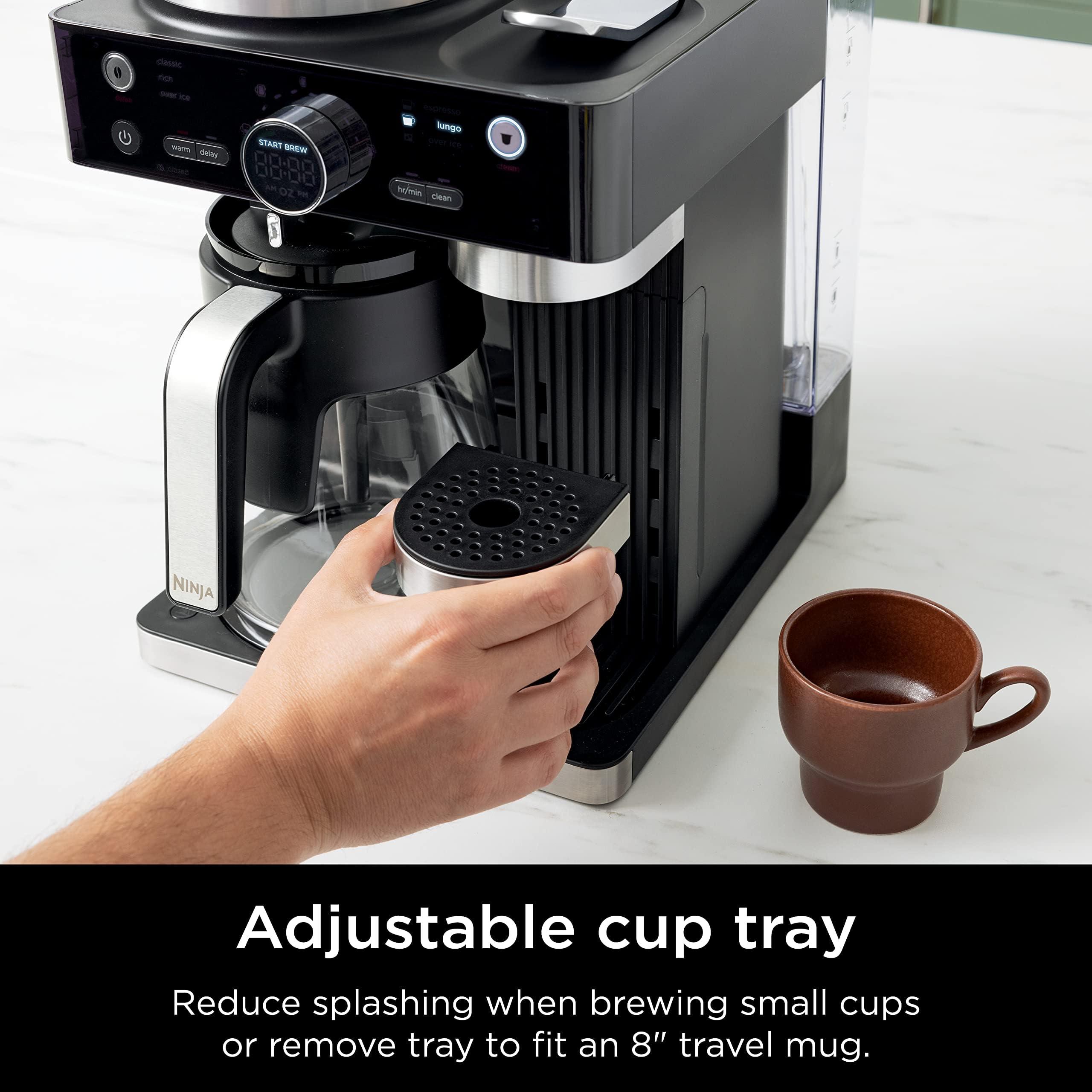 Ninja Espresso & Coffee Maker & Barista System, 3 Espresso Brew Styles, Single-Serve Coffee & Nespresso Capsule Compatible, Built-in Frother, Espresso, Cappuccino & Latte Maker, Black, CFN601 - Image 9