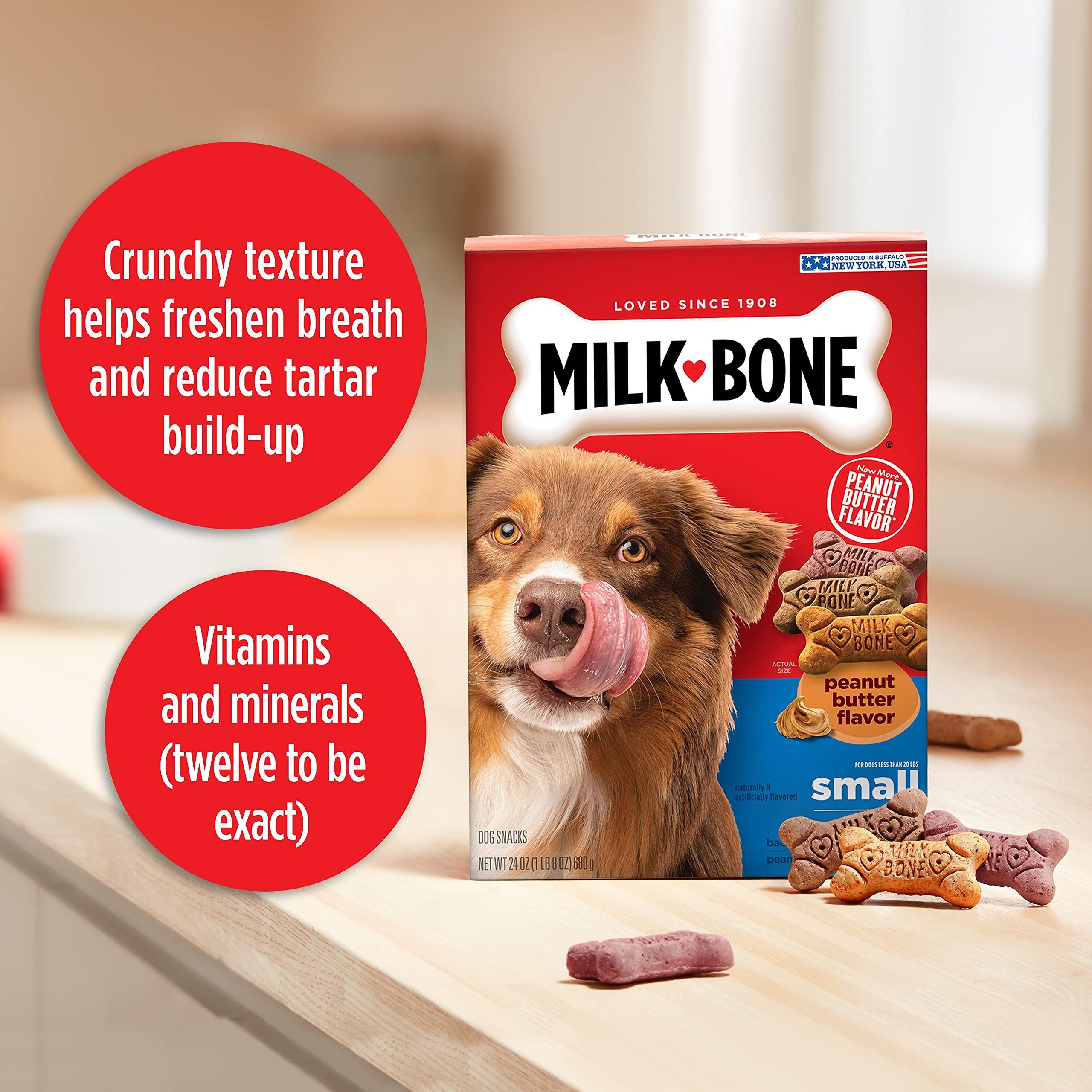 Milk-Bone Peanut Butter Flavor Naturally & Artificially Flavored Dog Biscuits - Crunchy Dog Treats - 7 Pounds (Packaging Design May Vary) - Image 5