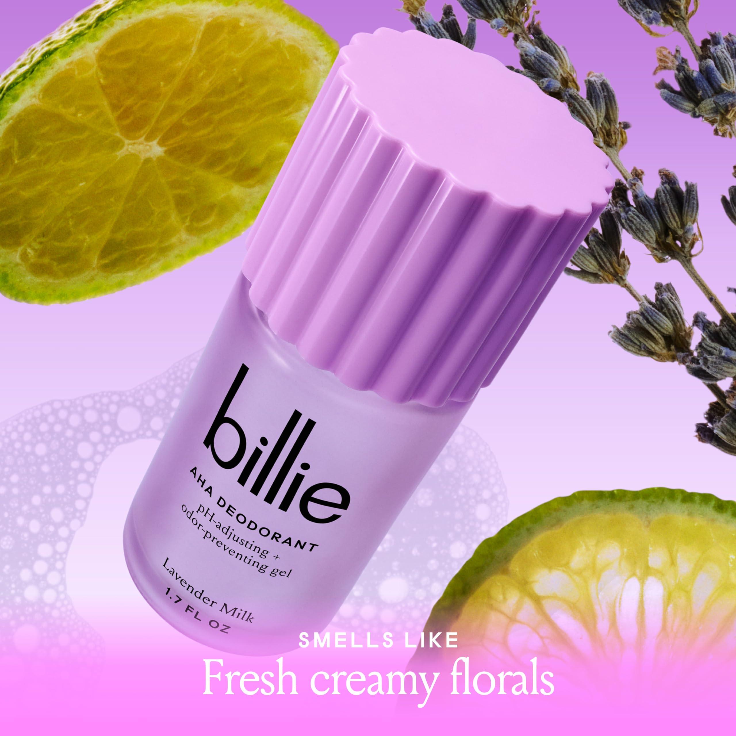 Billie AHA Deodorant 24-hour Odor-Preventing Gel, Aluminum-Free, Lavender Milk, 1.7oz - Image 6