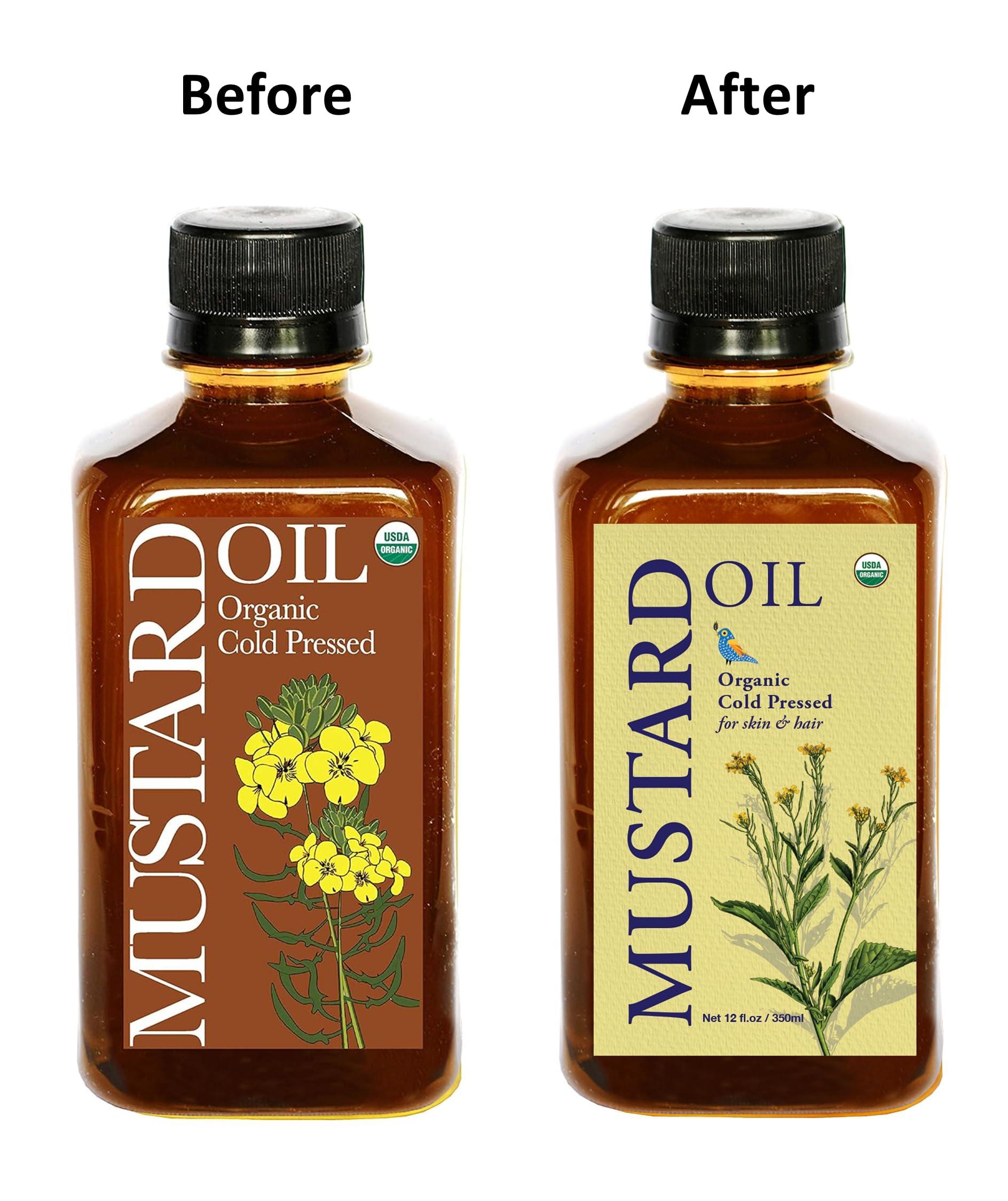 DAANA Mustard Oil for Skin: Certified USDA Organic, Extra Virgin, Cold Pressed - Image 2