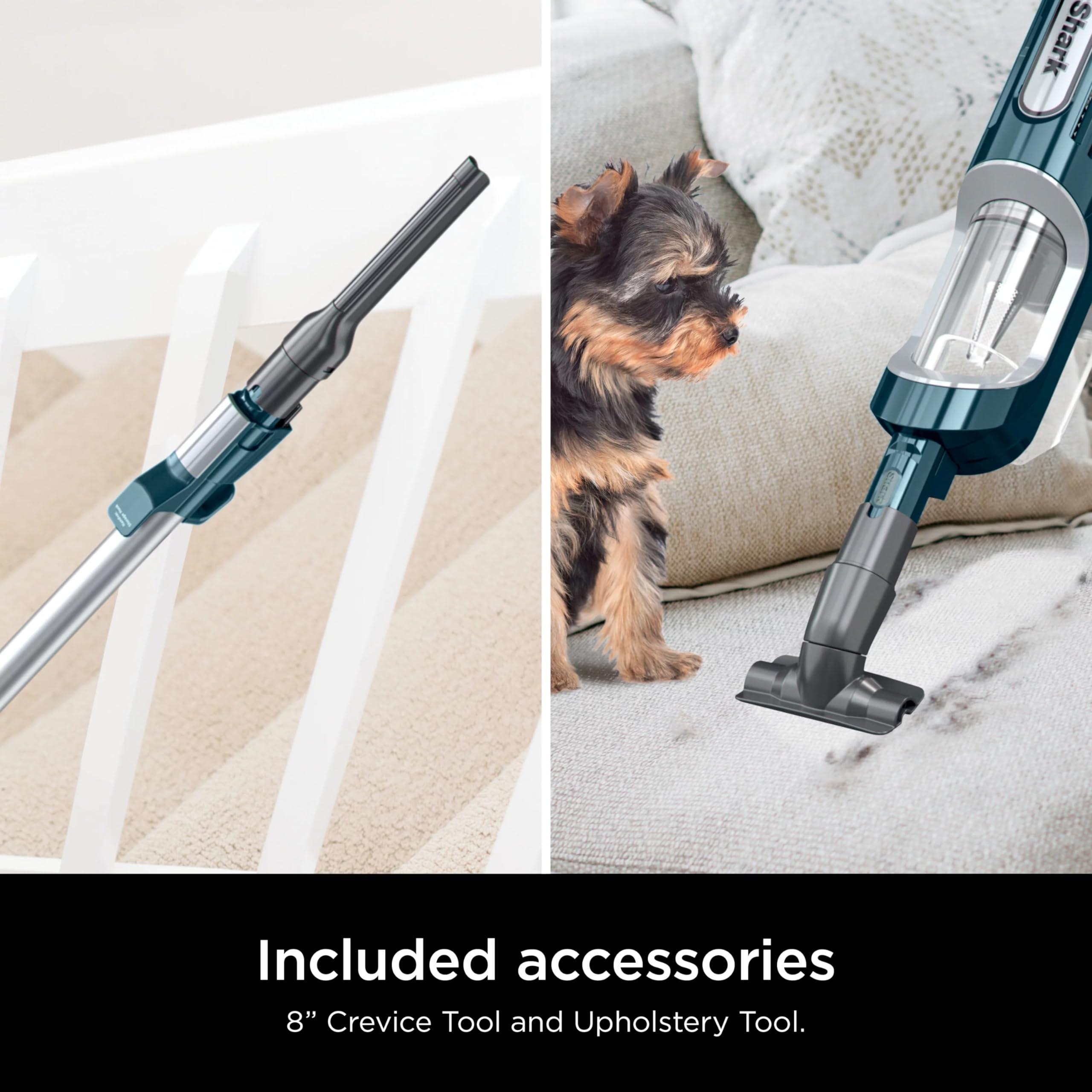 Shark HZ700 Ultralight PetPro Corded Stick Vacuum with PowerFins HairPro Odor Neutralizer Technology, Crevice & Upholstery Tool, Blue Iris (Renewed) - Image 8