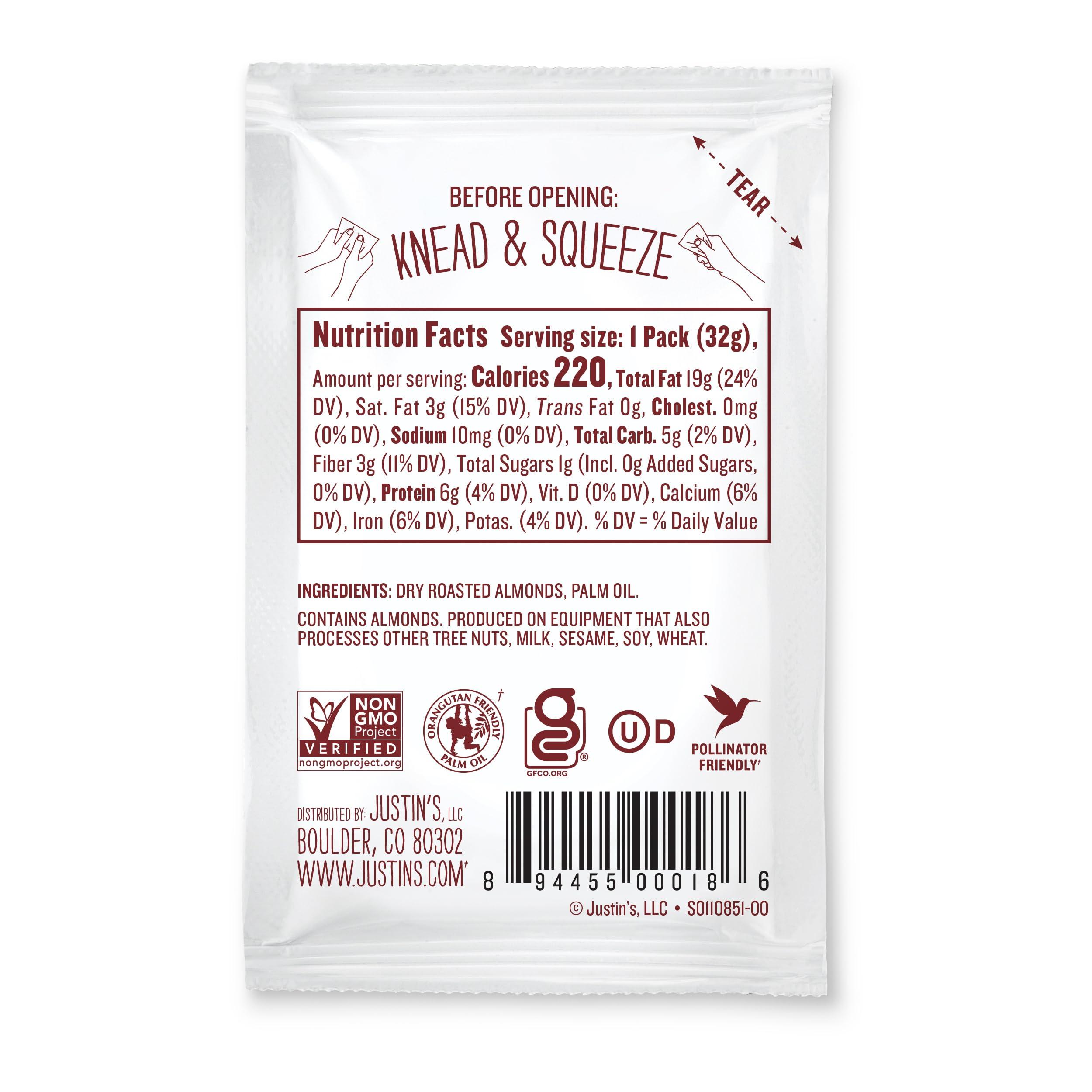 JUSTIN'S Classic Gluten-Free Almond Butter Squeeze Packs, 1.15 Ounce (Pack of 10) - Image 4